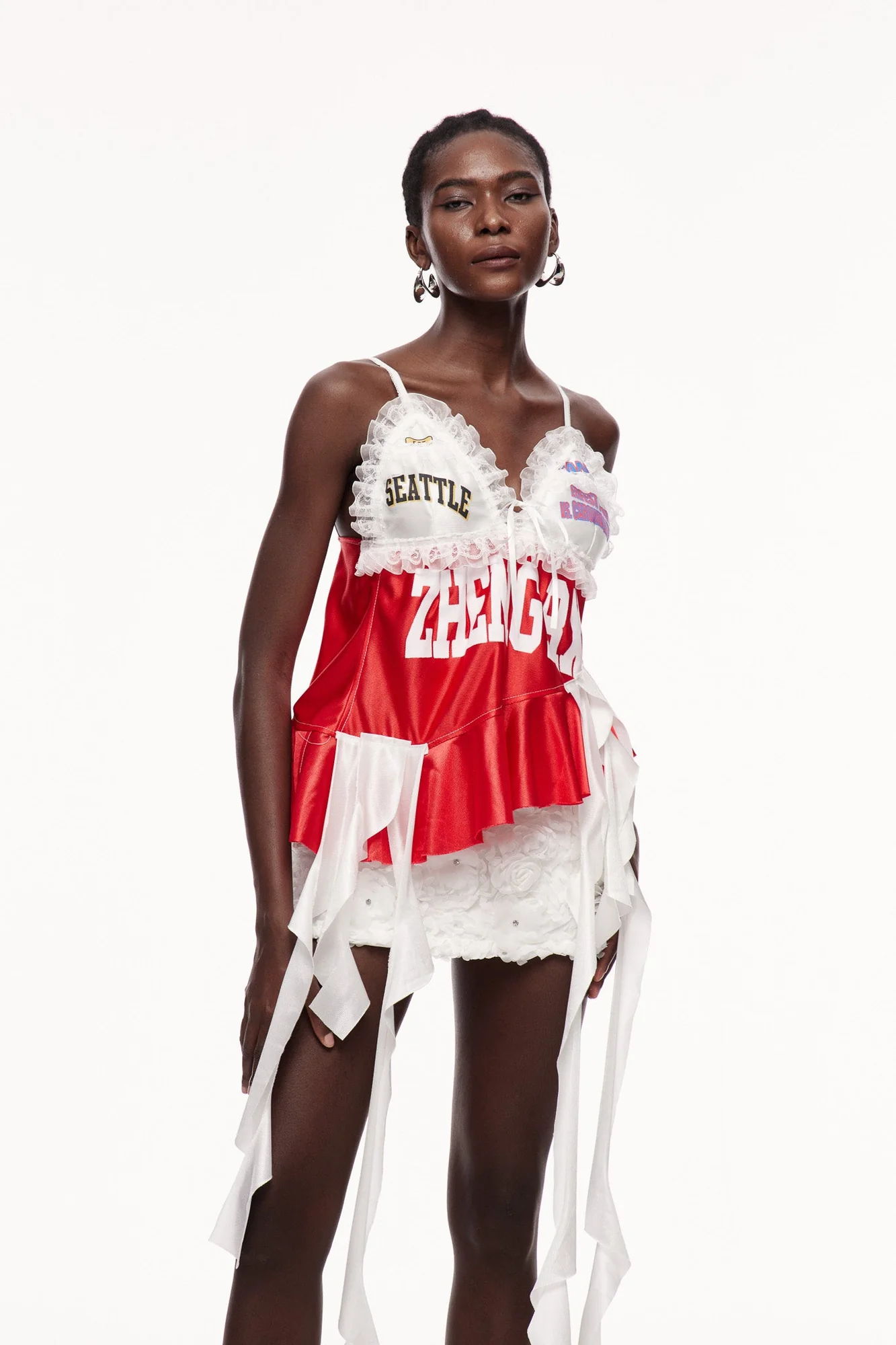 Red Lace Fringe Elegant Top - Womens Sophisticated Style