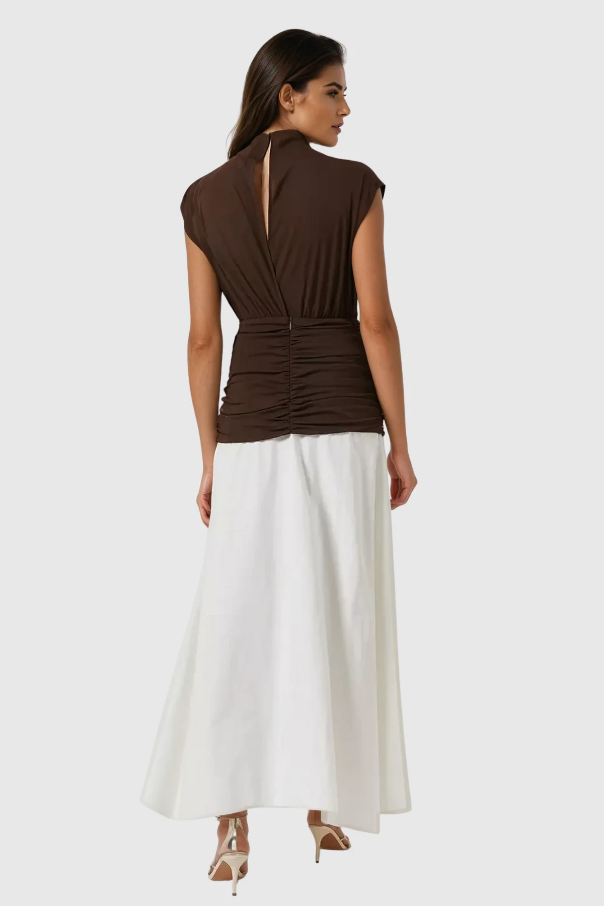 White Ruch Sleeveless Maxi Dress - Elegant Comfort and Style