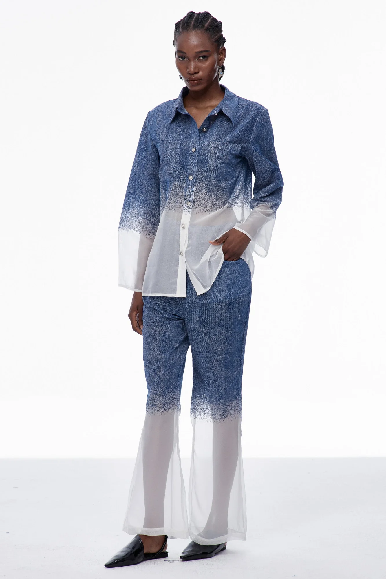 Blue Chic Hayley Pants Set