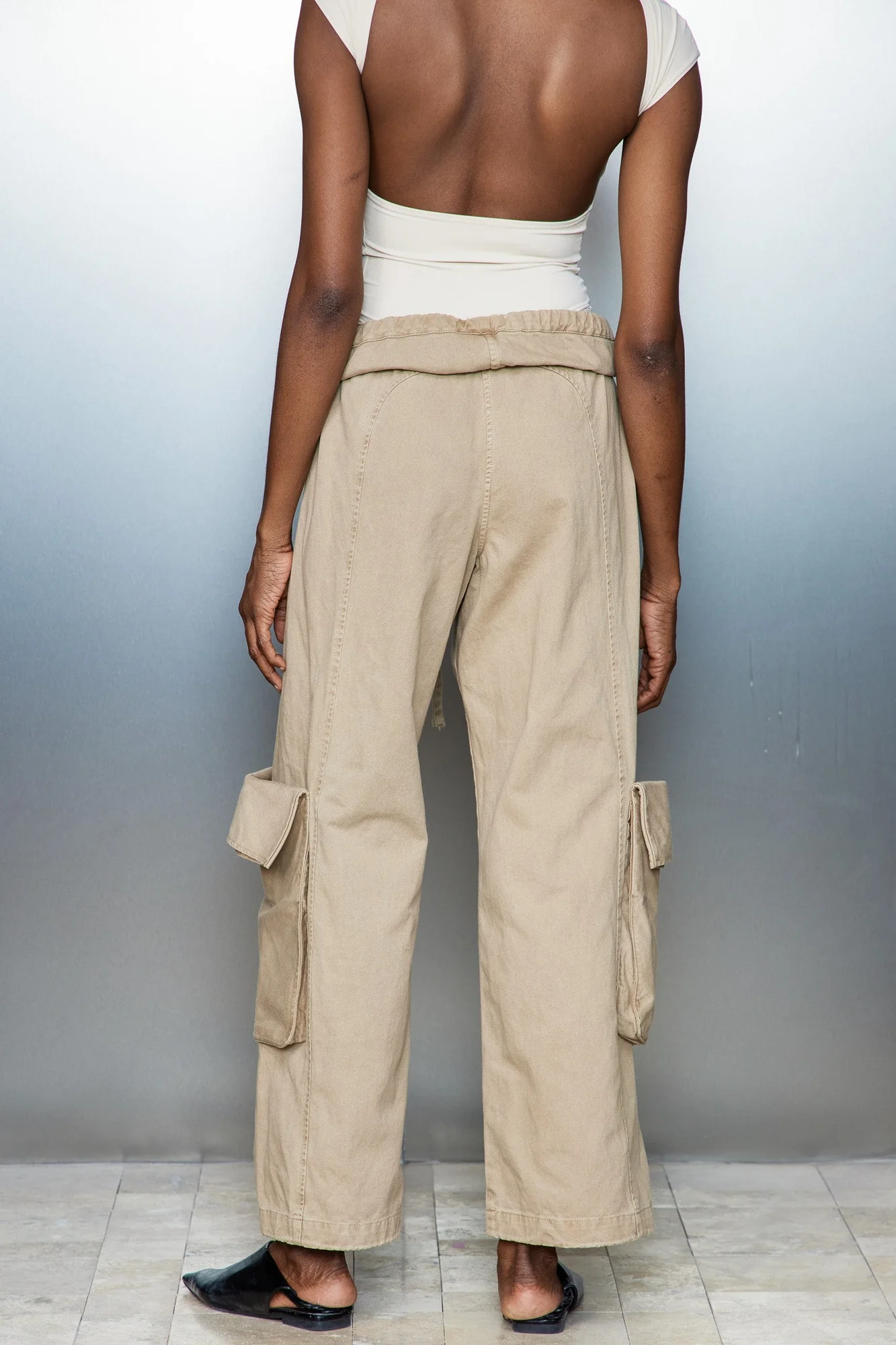 Bleached Denim Pocket Pants for Urban Edge Style