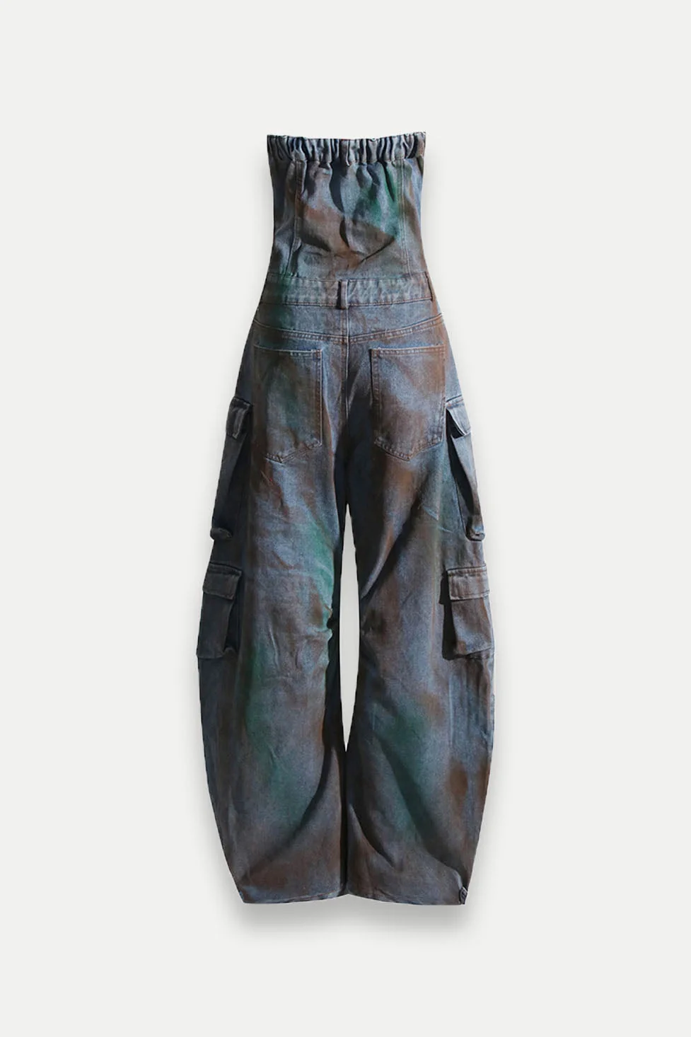 Camouflage Denim Jumpsuit for Urban Edge Style