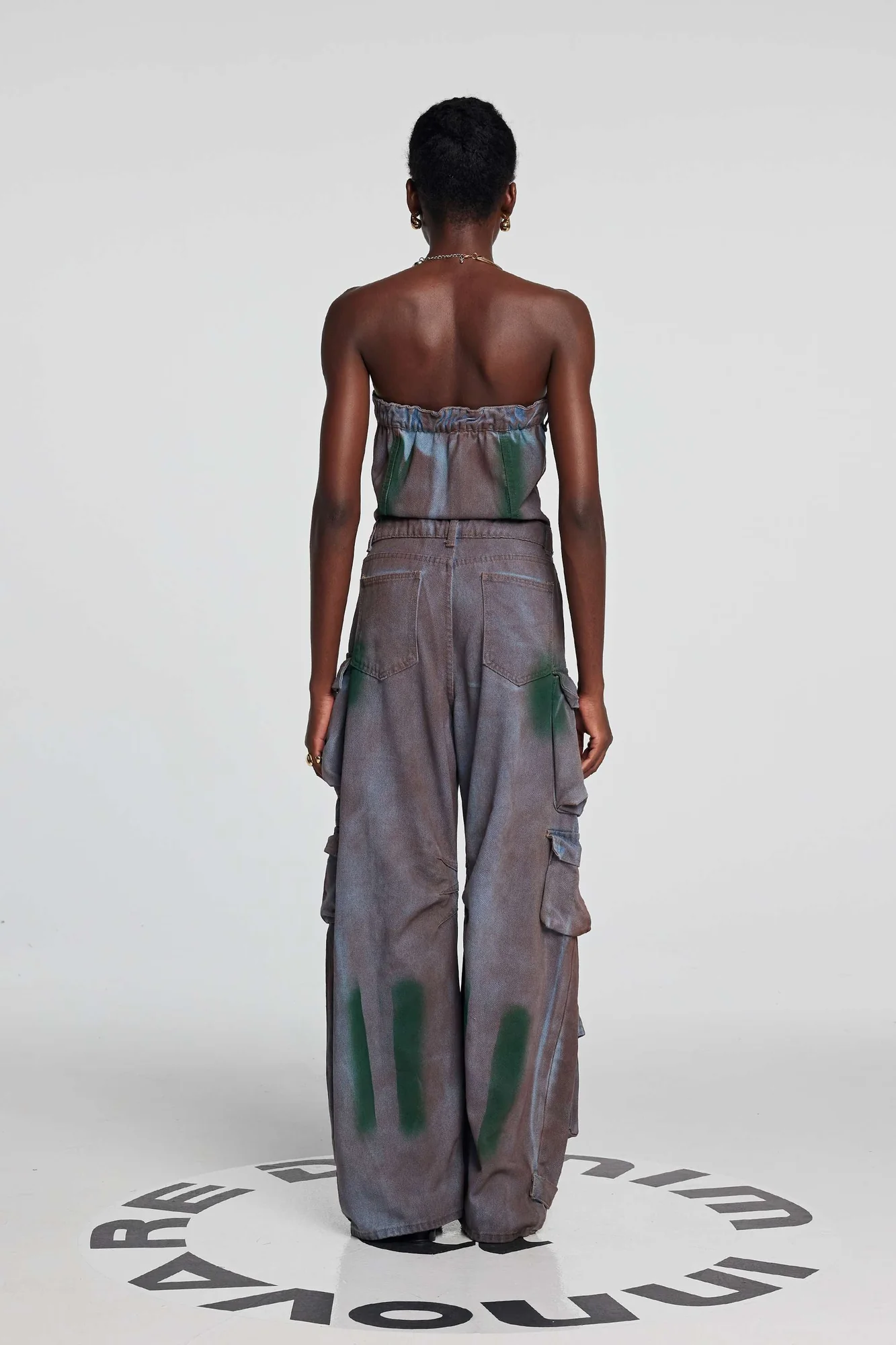 Camouflage Denim Jumpsuit for Urban Edge Style