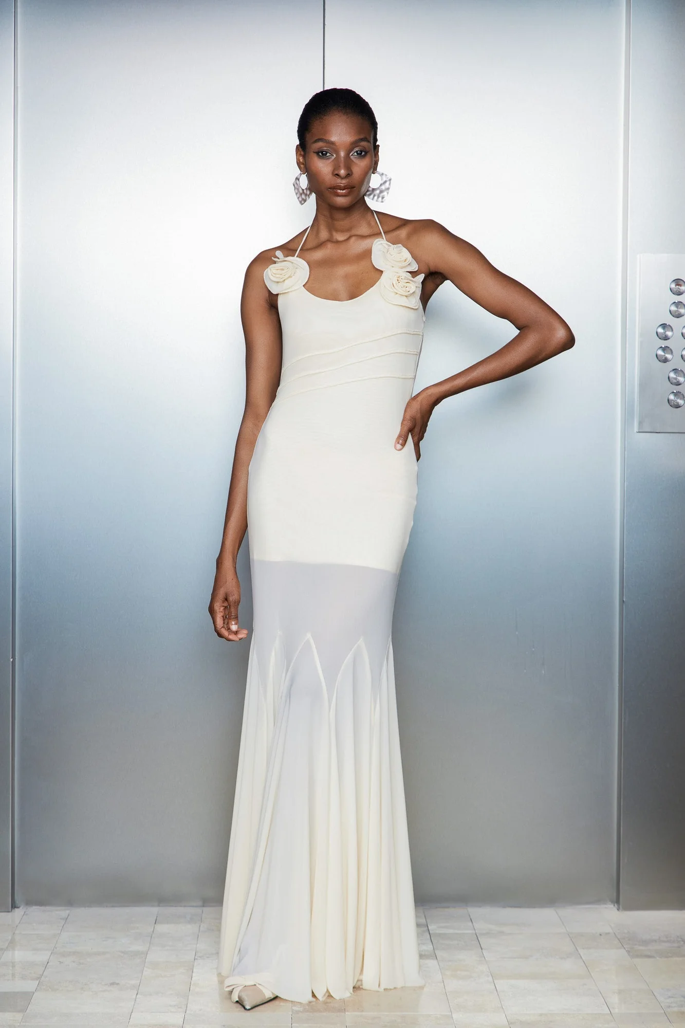 Floral Ruffle Maxi Dress - Elegant and Comfortable