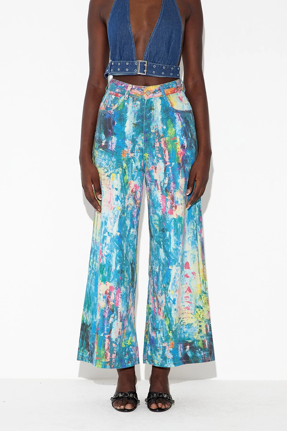 Blue Tie Dye Jeans for Urban Edge Style