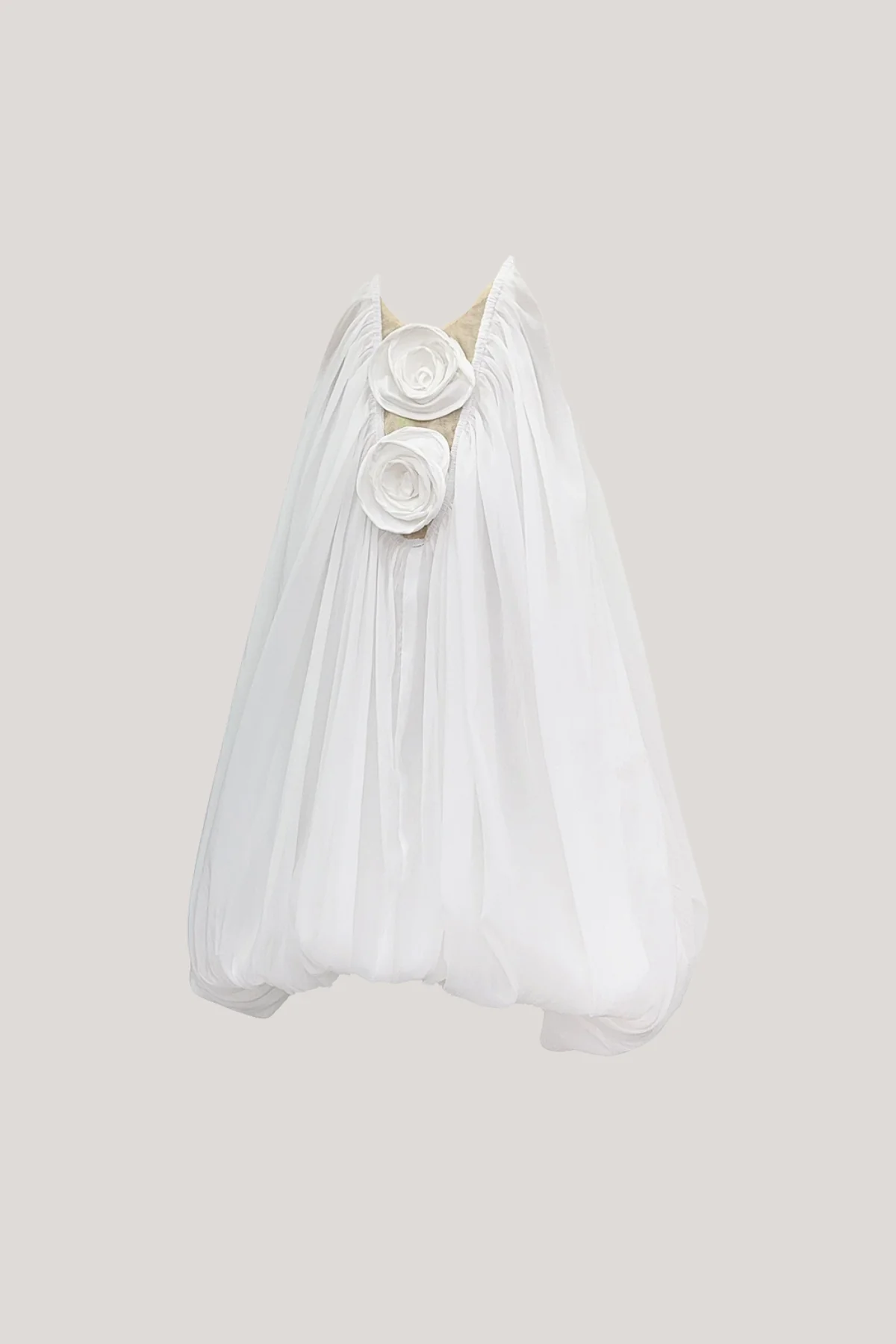 Sophisticated Floral Puff Sleeve Mini Dress