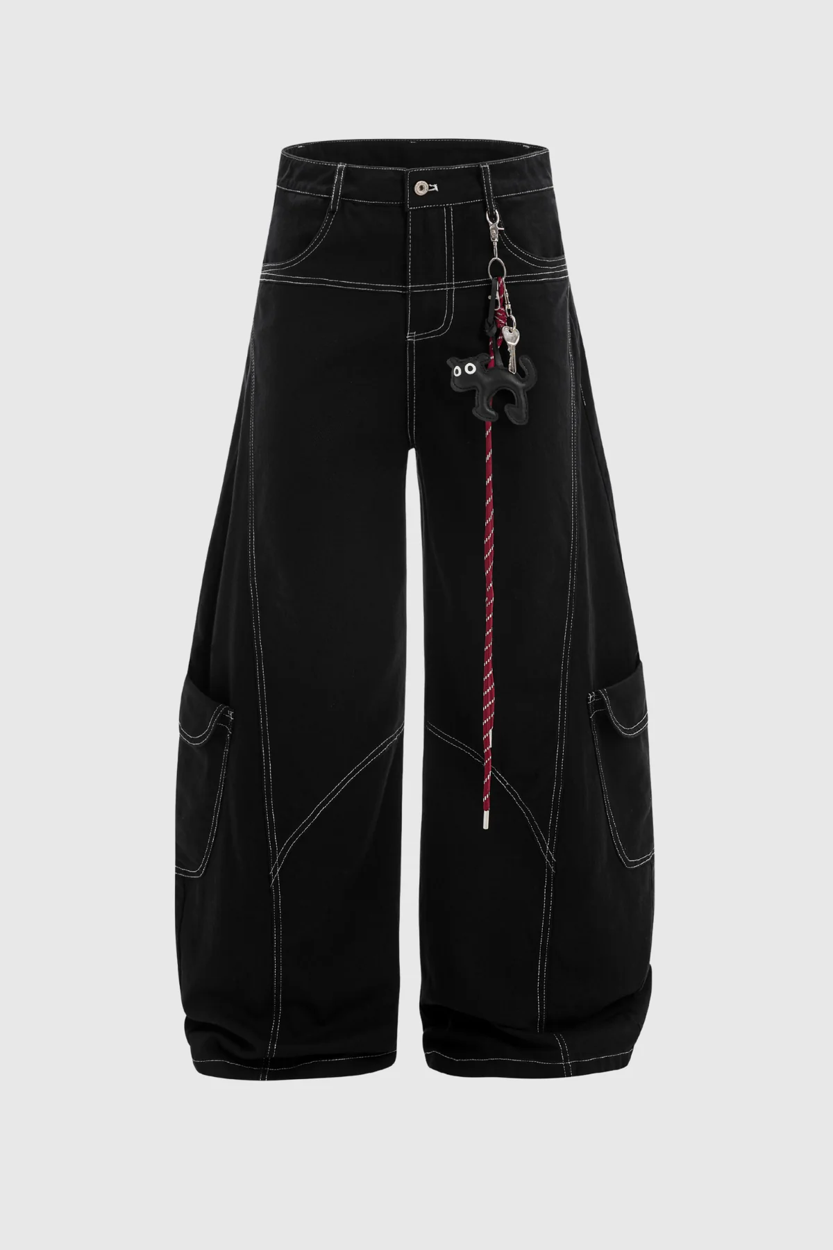 Black Baggy Denim Jeans for Stylish Comfort