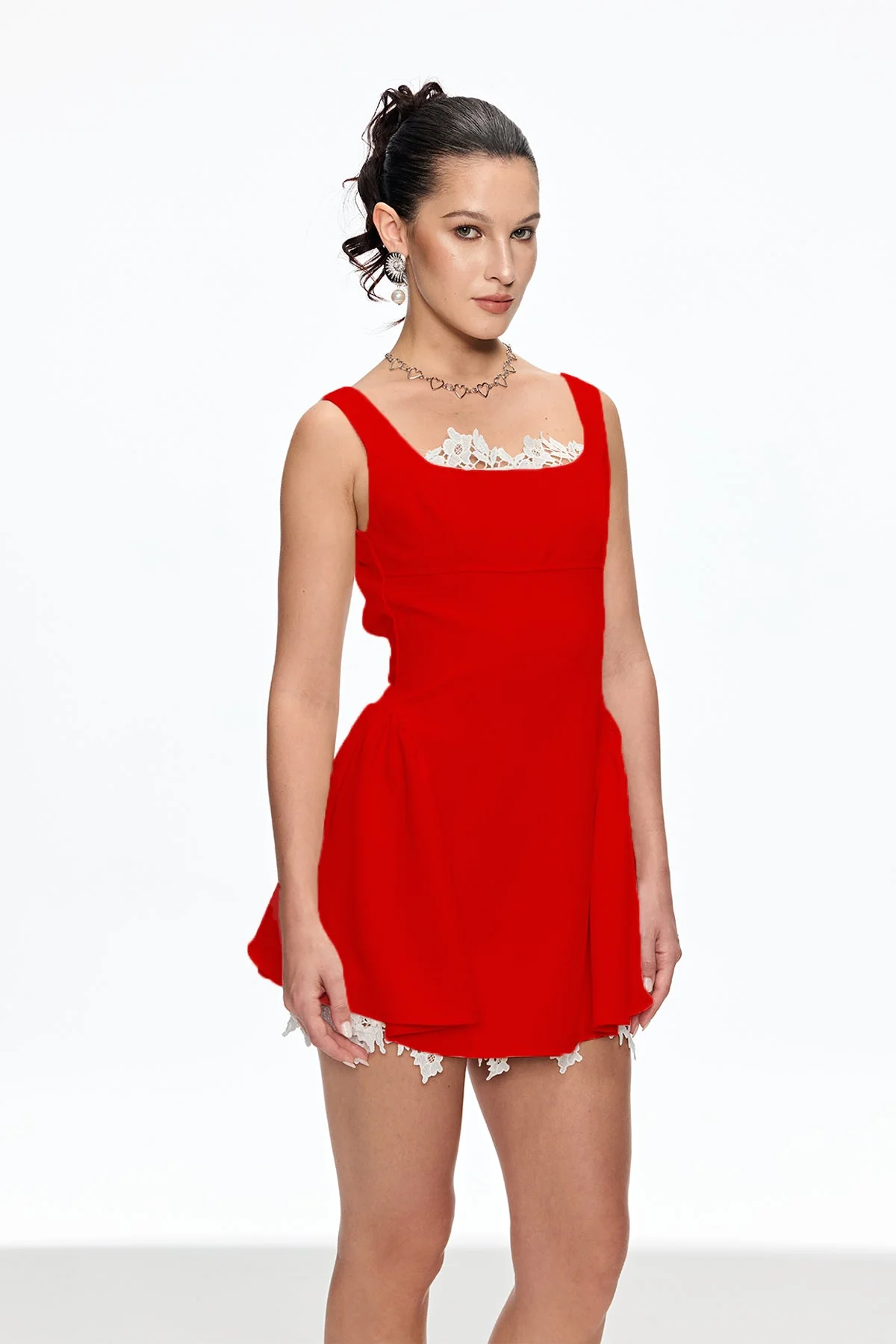 Red Sleeveless Mini Dress - Elegant & Versatile