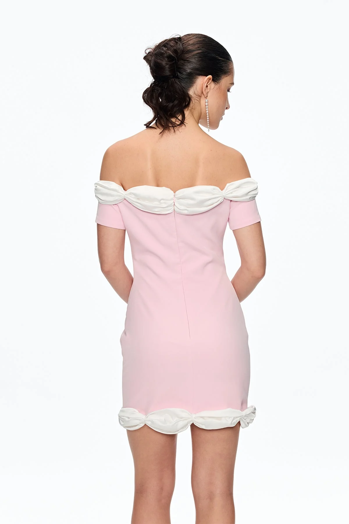 Pink Off Shoulder Mini Dress - Chic & Versatile