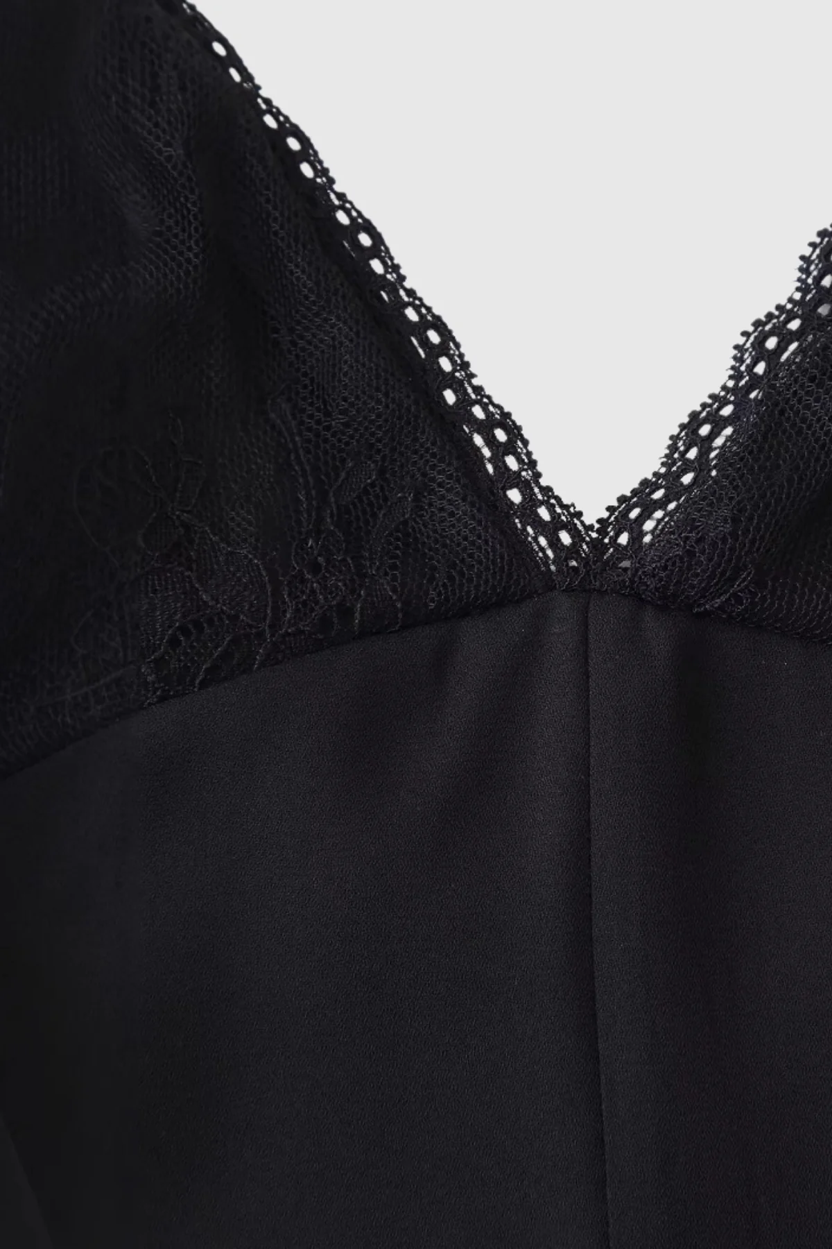 Black Floral Lace Maxi Dress - Elegant Cutout Design