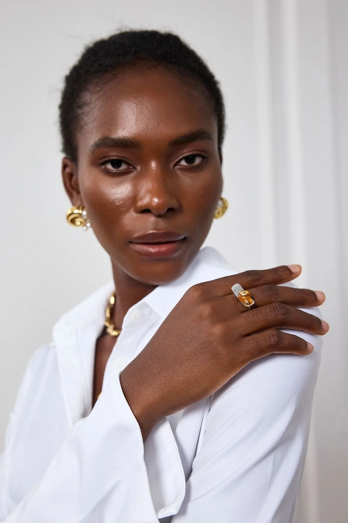 Sophisticated Teapot Design Ring - Gold