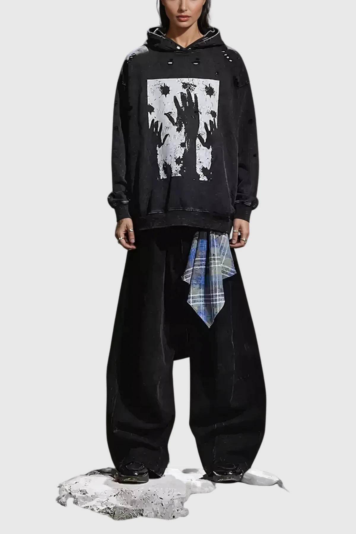 Relaxed Fit Wide Leg Denim Jeans