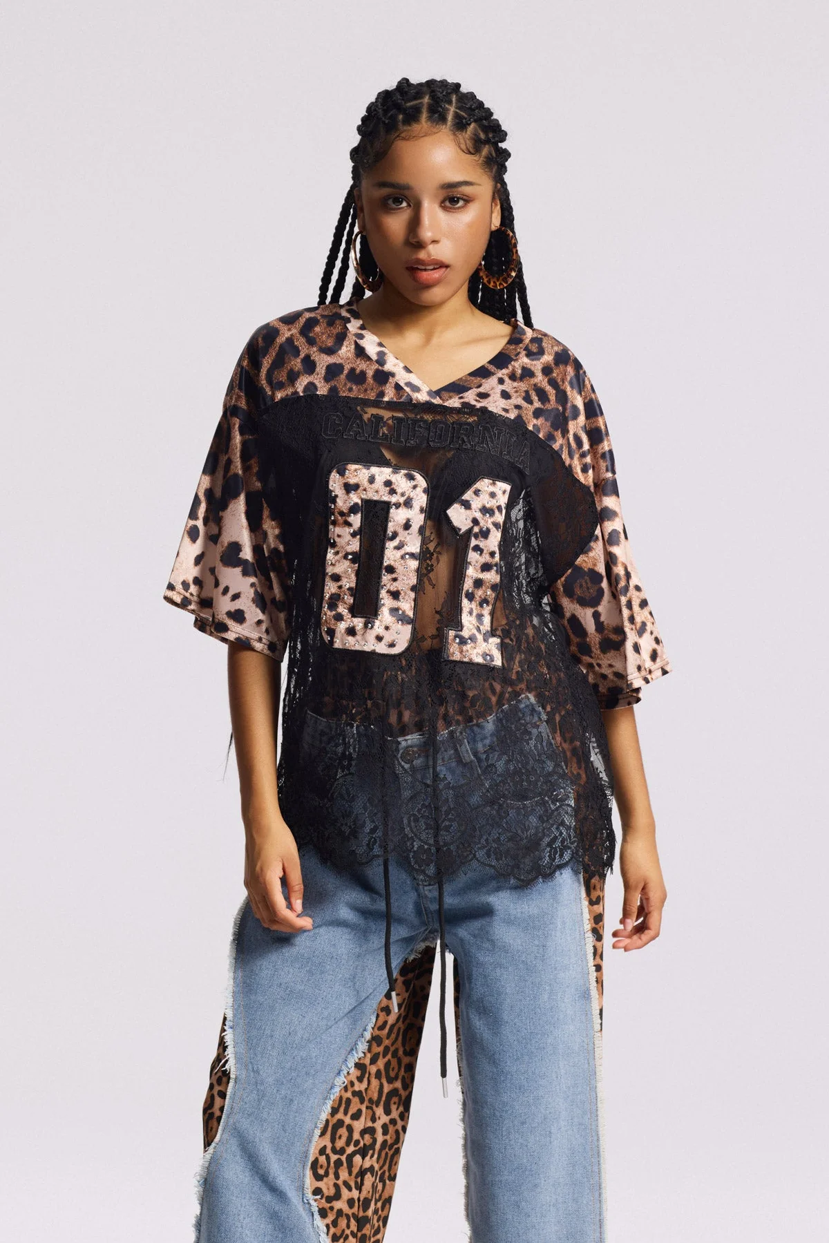 Brown Lace T-Shirt for Stylish Men