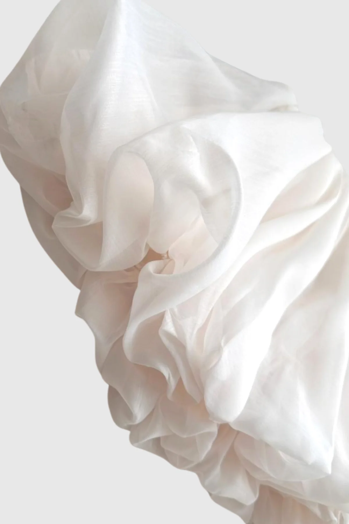 White Puffy Bubble Skirt Womens Mini Skirt