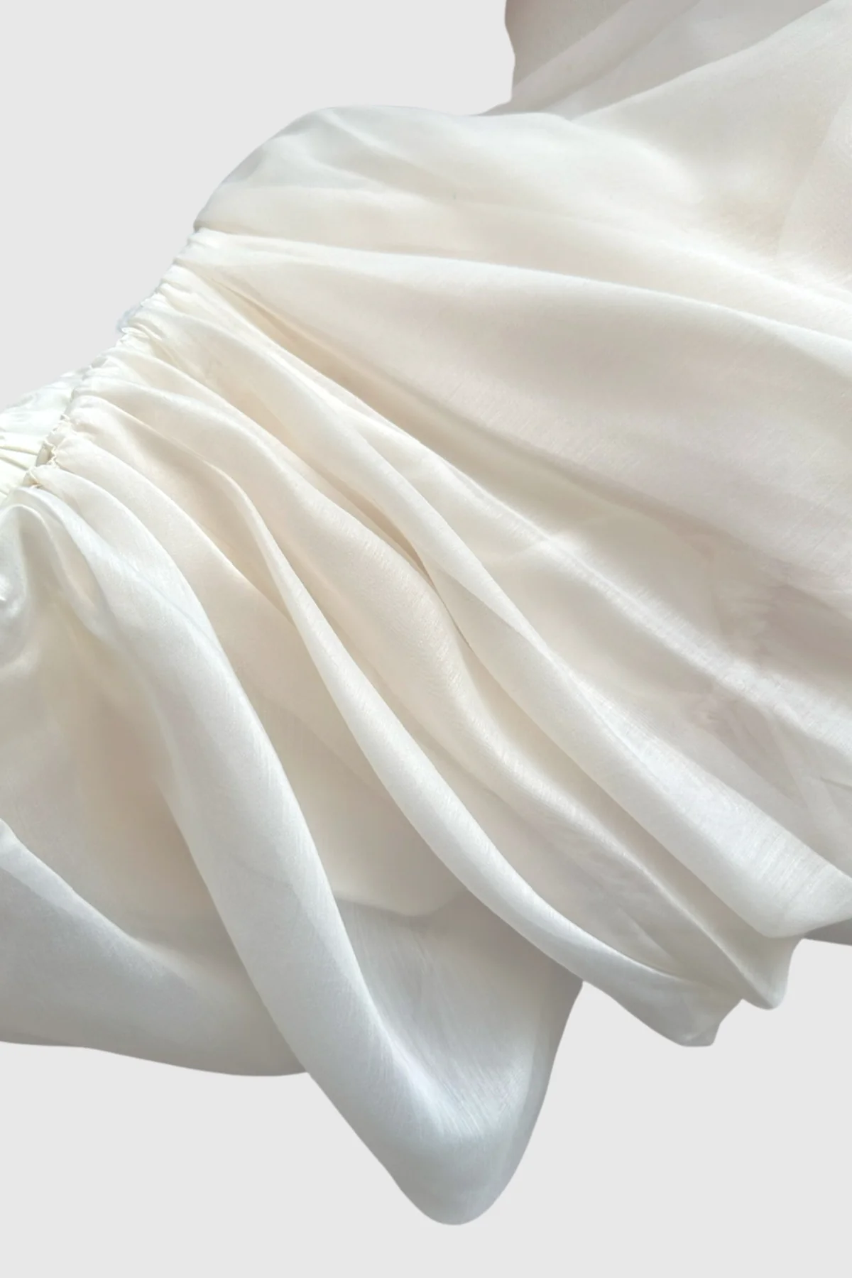 White Puffy Bubble Skirt Womens Mini Skirt