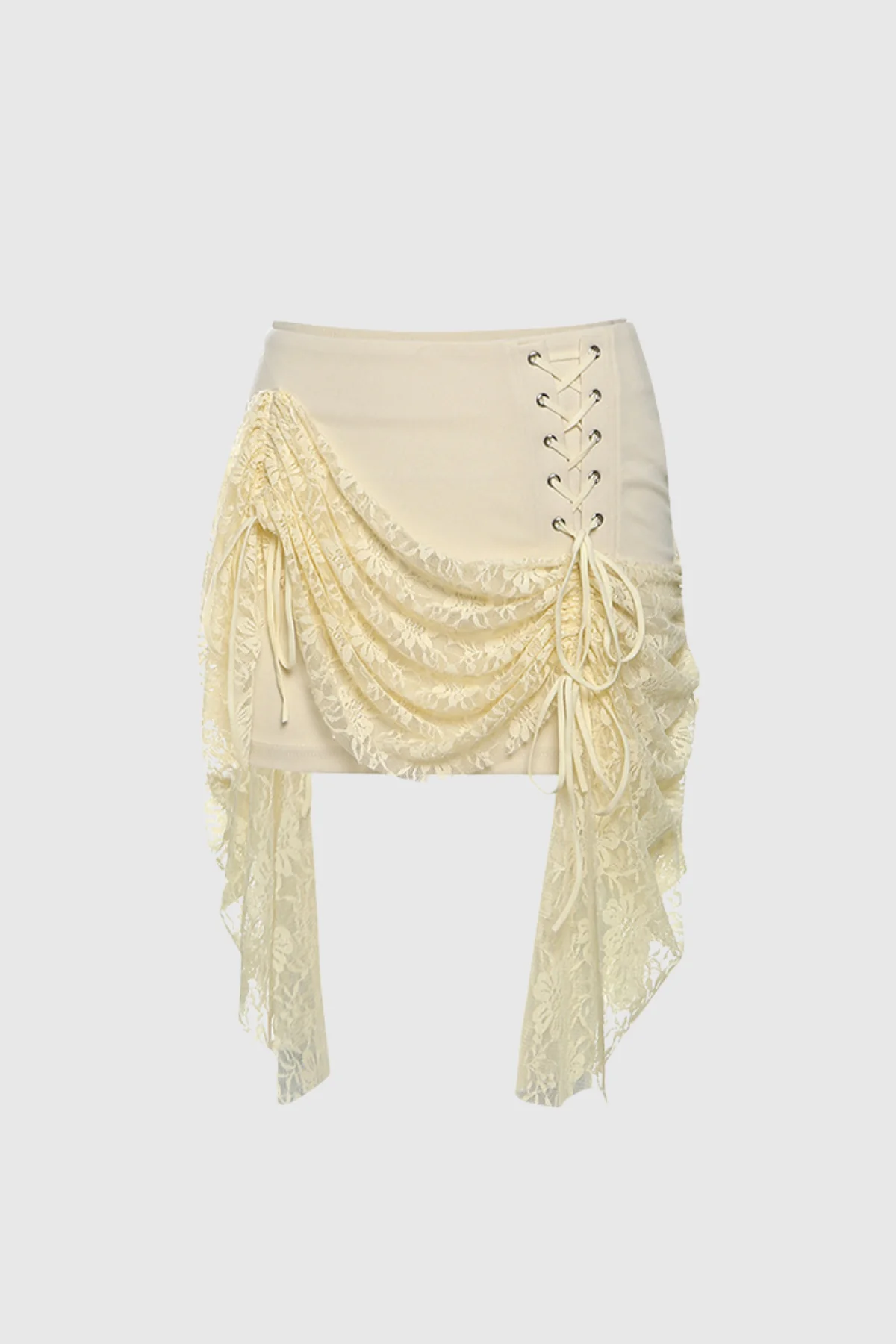 Yellow Strapless Corset Skirt Set - Stylish Night Outfit