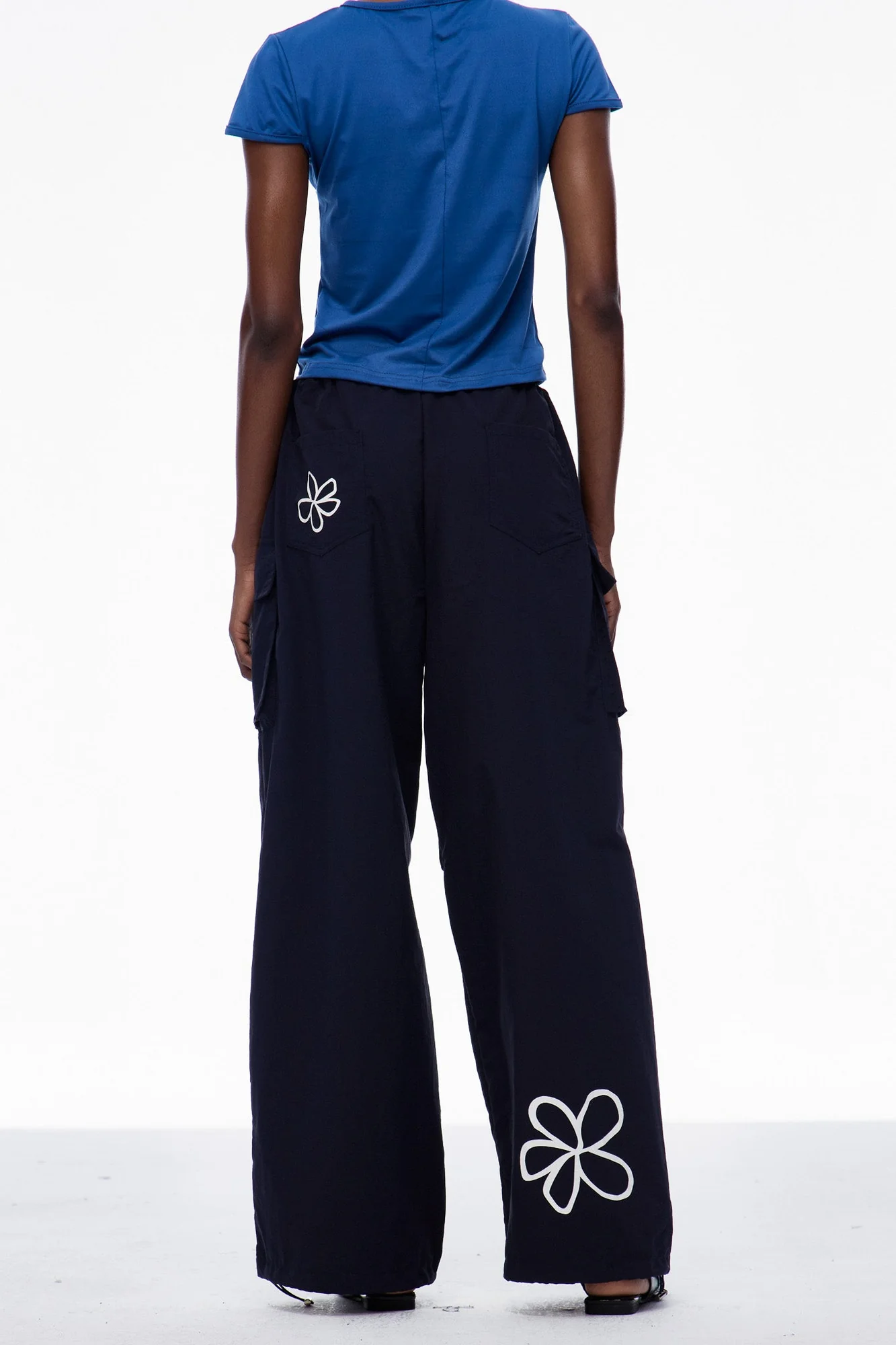 Urban Edge Printed Cargo Pants in Green or Blue