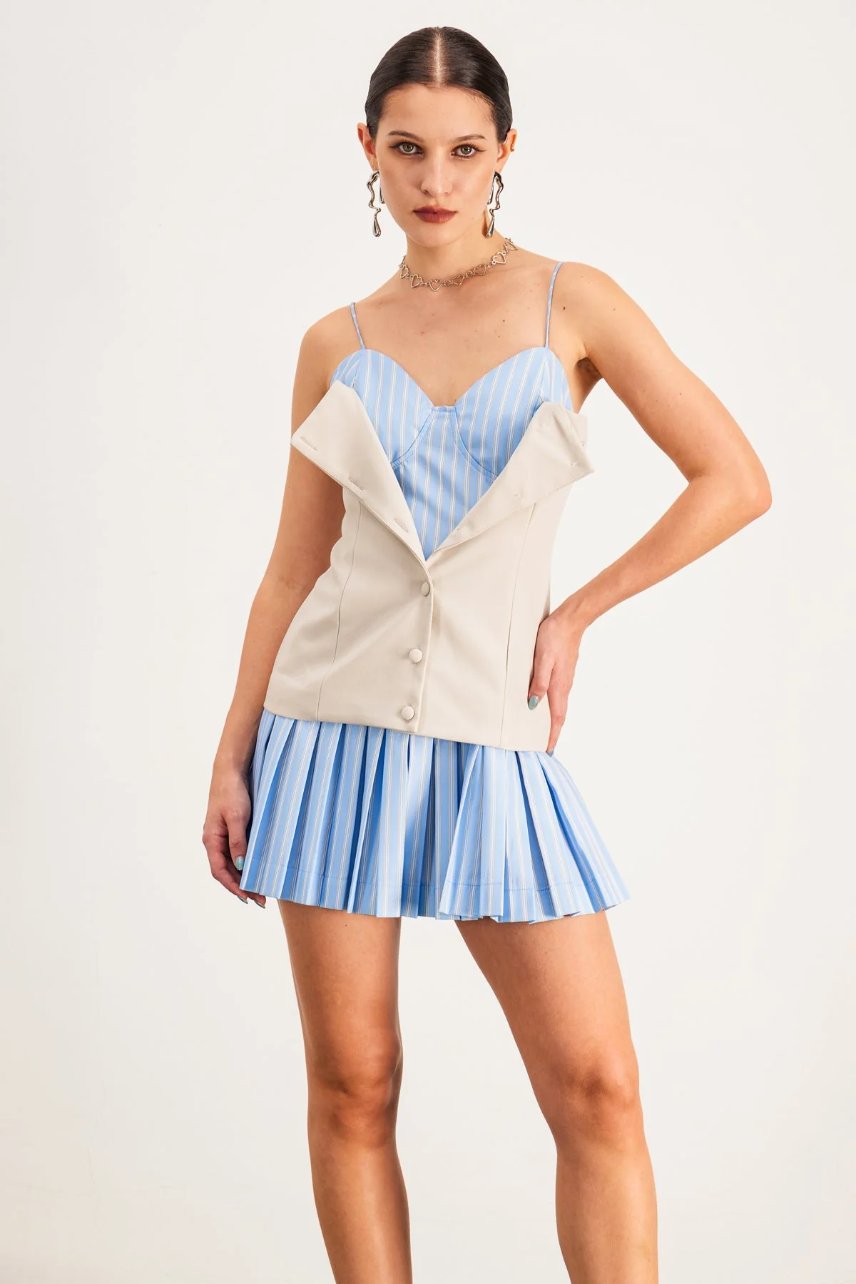 Multi Stripe Ruffle Mini Dress - Chic Summer Essential