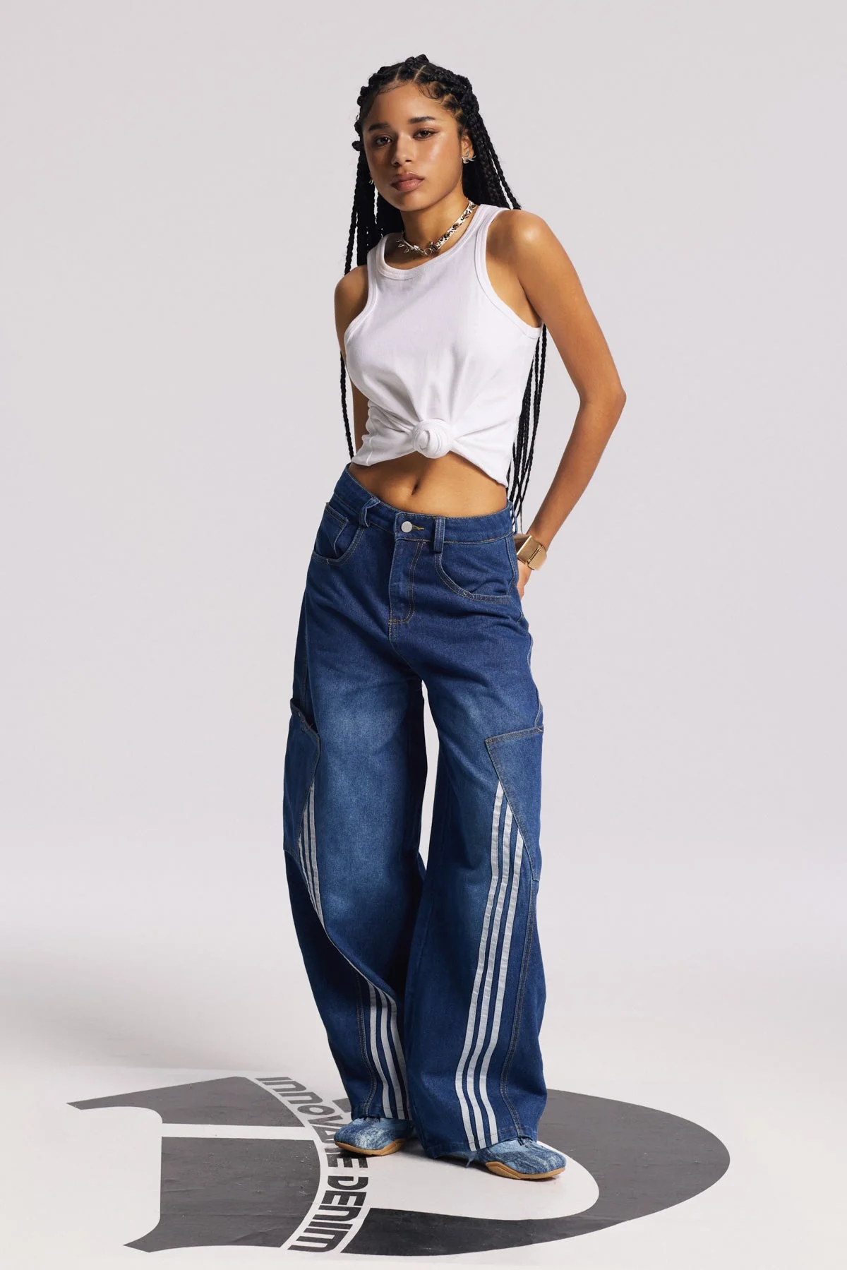 White Twist Sleeveless Knit Top - Elegant Comfort Wear