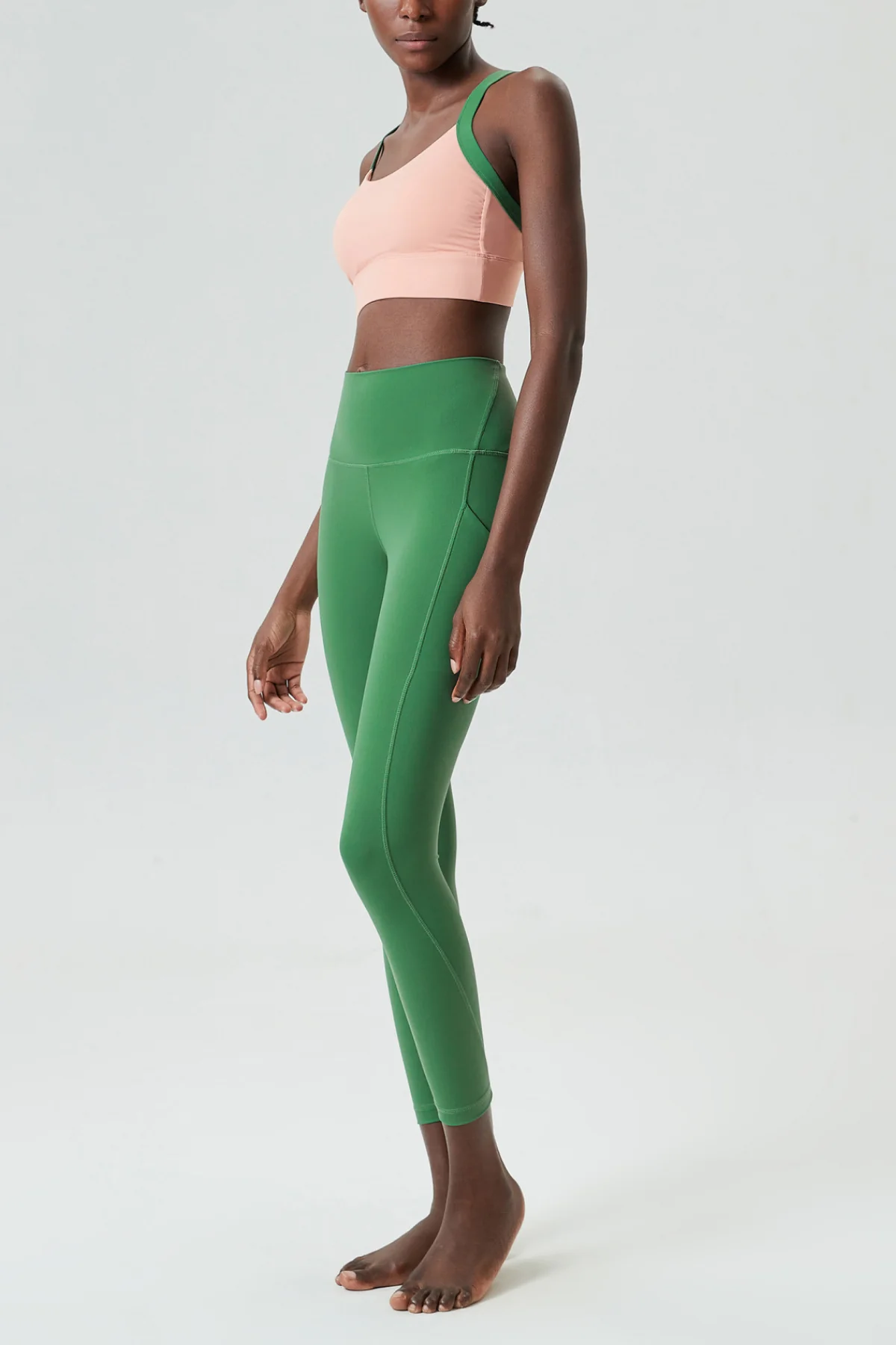 Green Spaghetti Strap Bodycon Pant Set