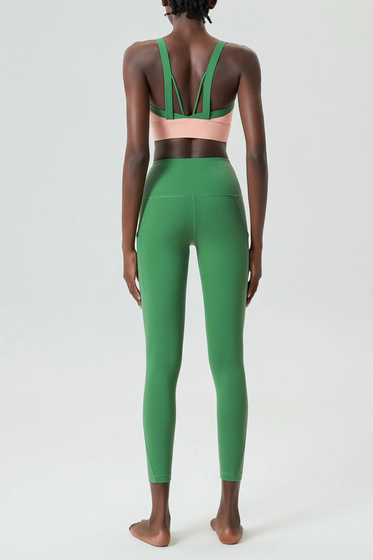 Green Spaghetti Strap Bodycon Pant Set