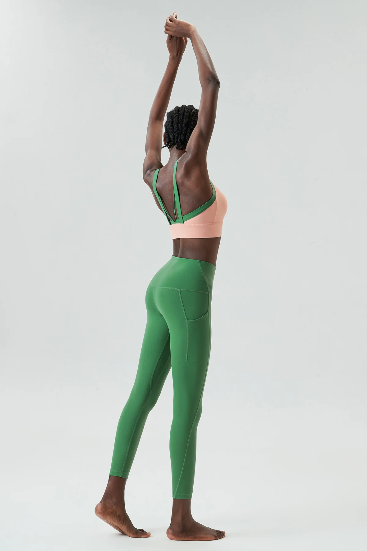 Green Spaghetti Strap Bodycon Pant Set