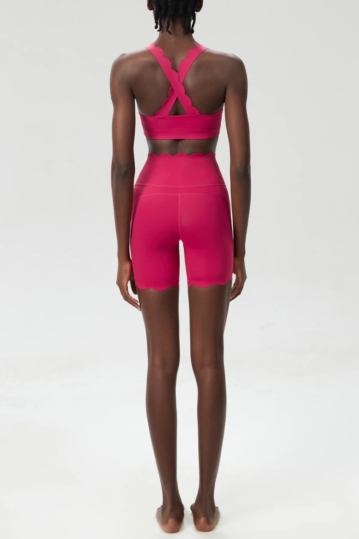 Red Cross Wave Bodycon Pants Set