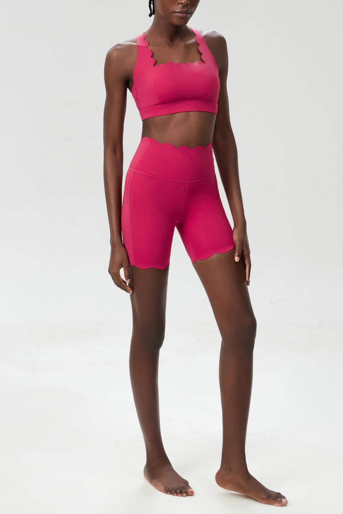 Red Cross Wave Bodycon Pants Set