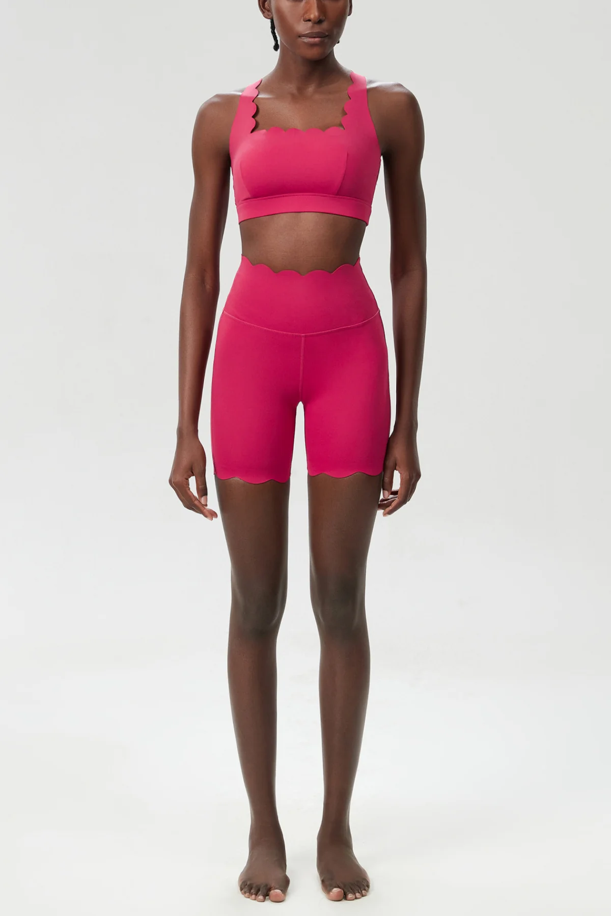 Red Cross Wave Bodycon Pants Set