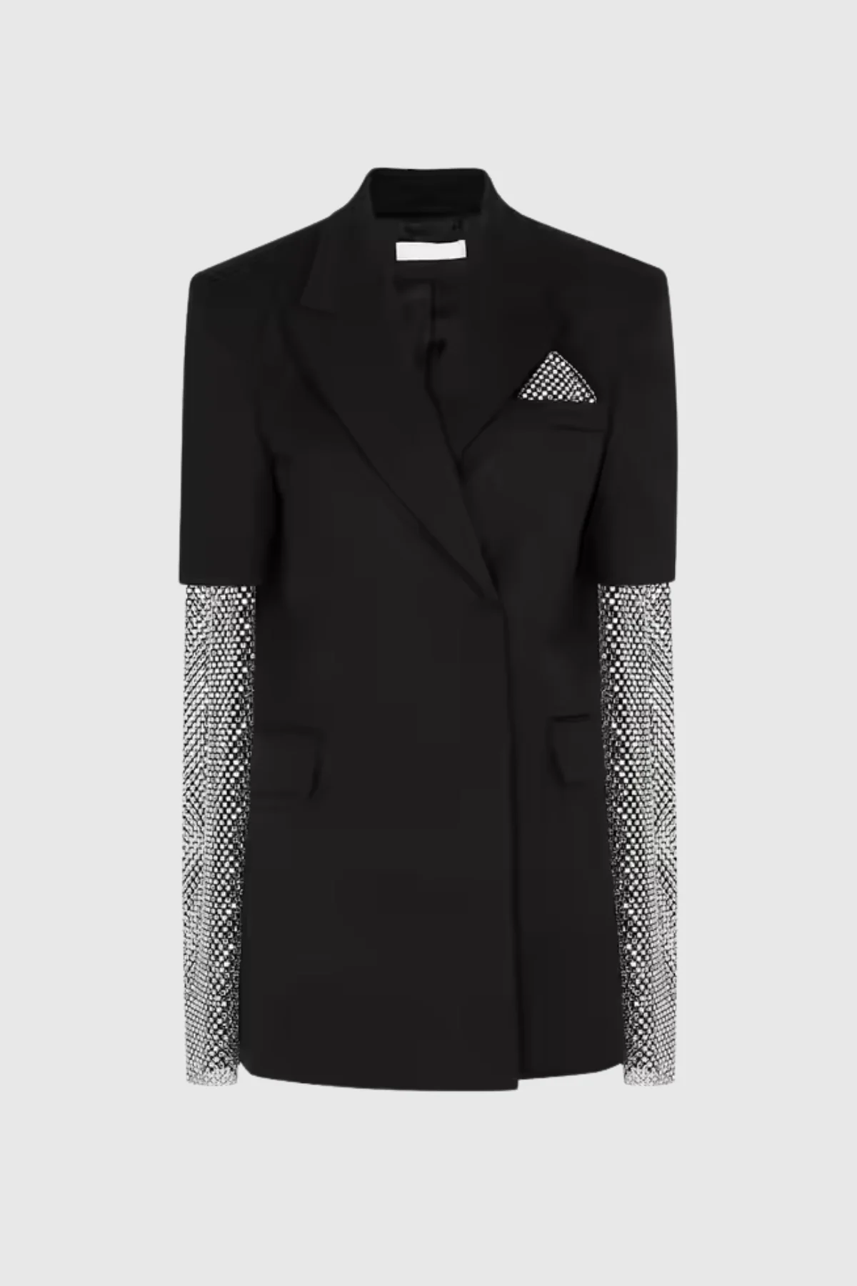 Chic Black Blazer with Short Sleeves