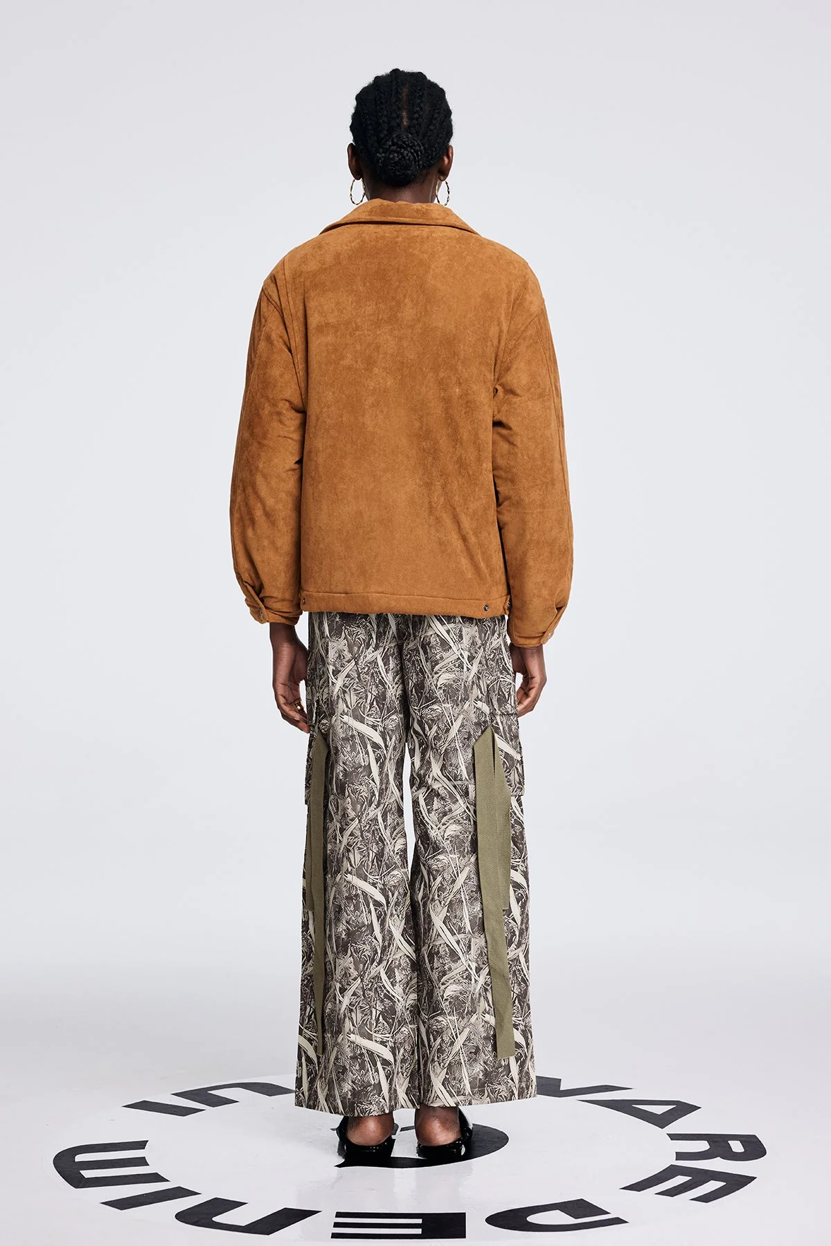 Brown Suede Urban Cotton Jacket for Men