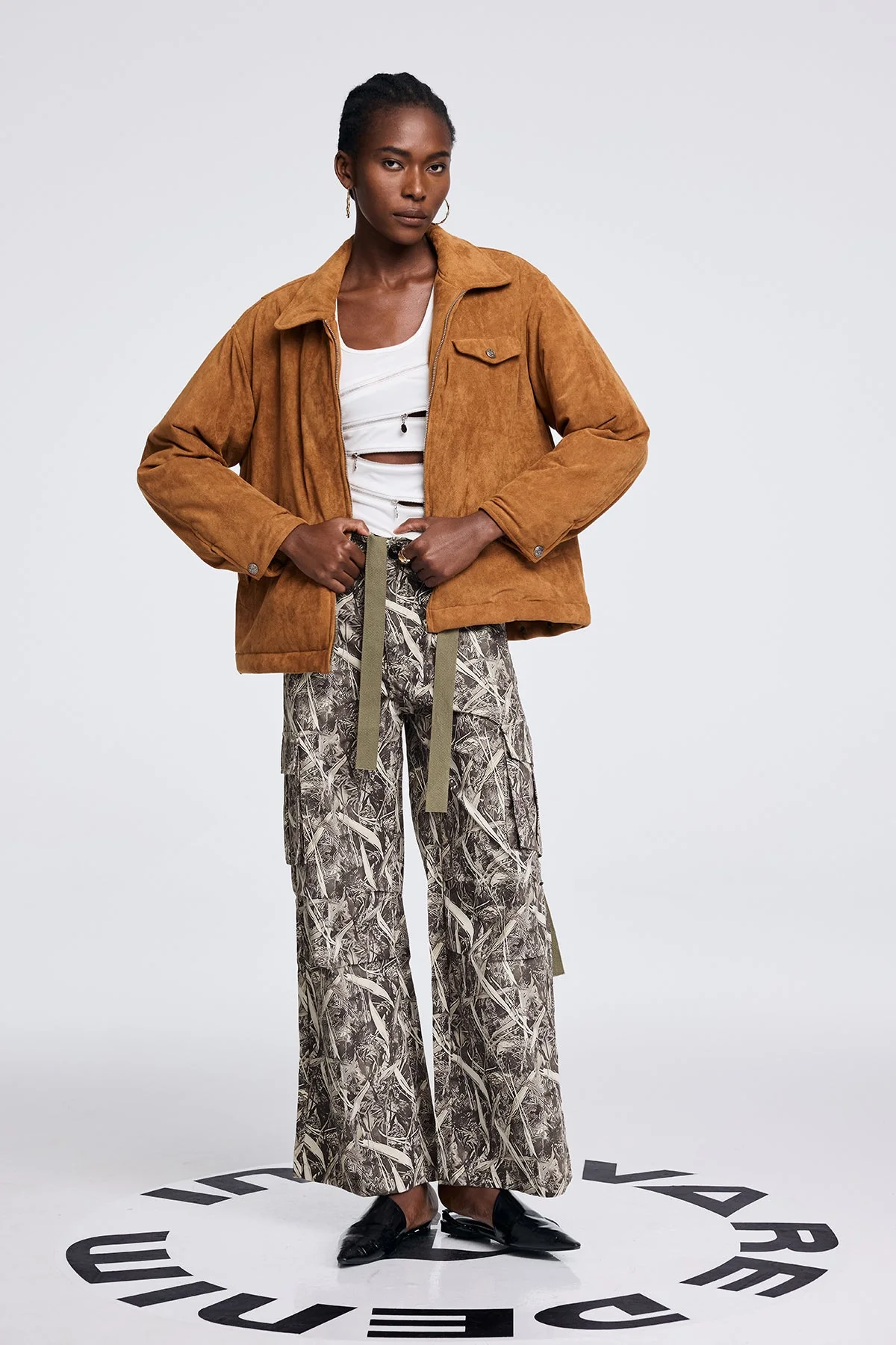 Brown Suede Urban Cotton Jacket for Men