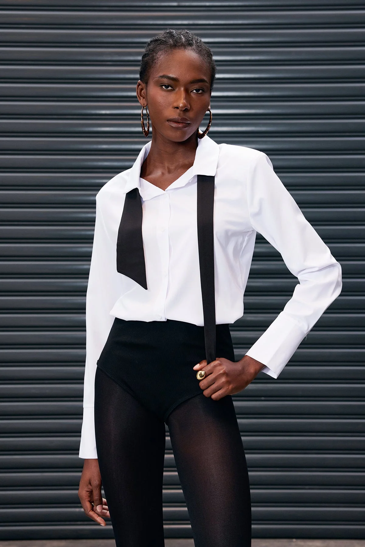 Versatile Black Bodycon Shirt & Pant Set