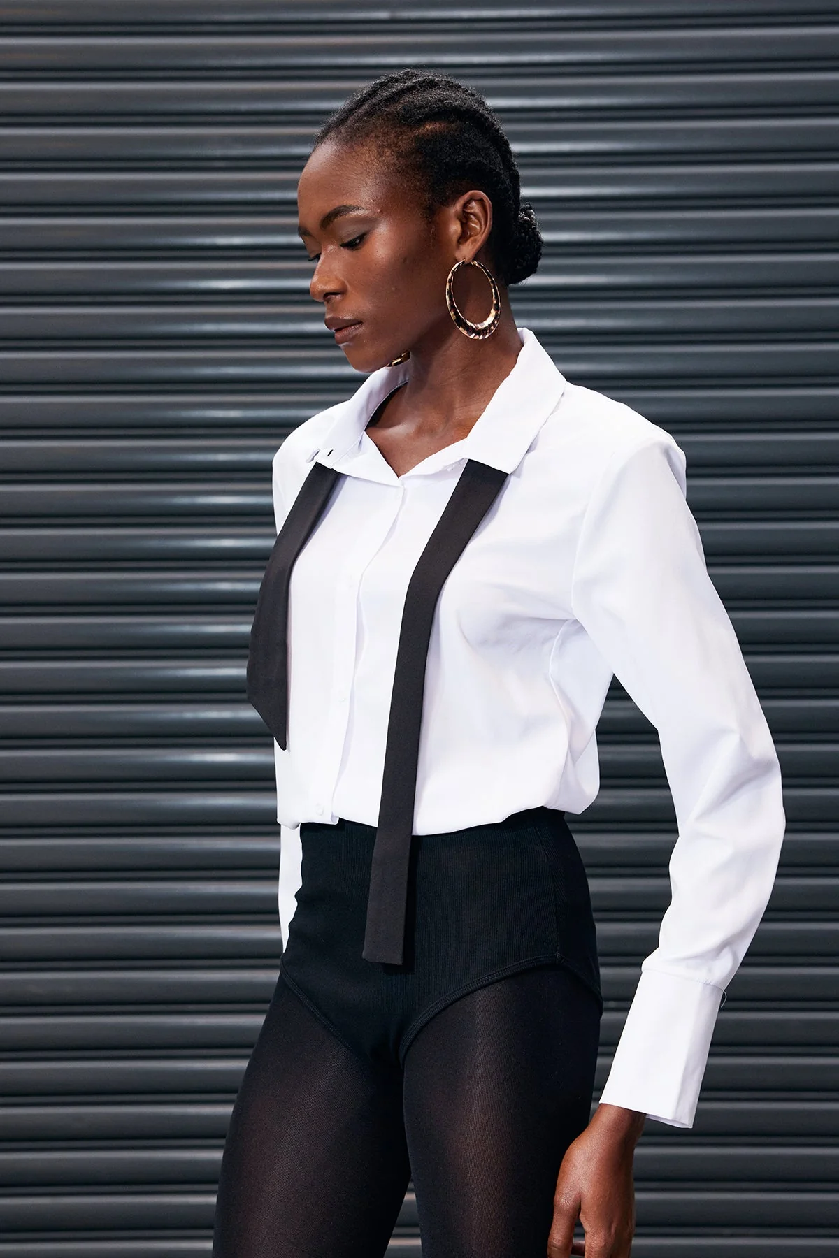 Versatile Black Bodycon Shirt & Pant Set