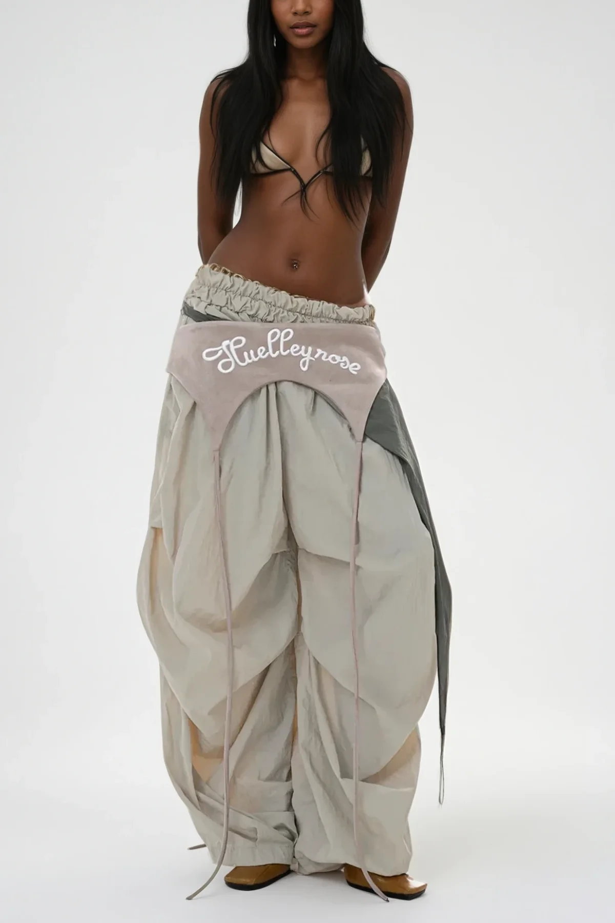 Apricot Asymmetric Wide Leg Pants - Modern Fashion Statement