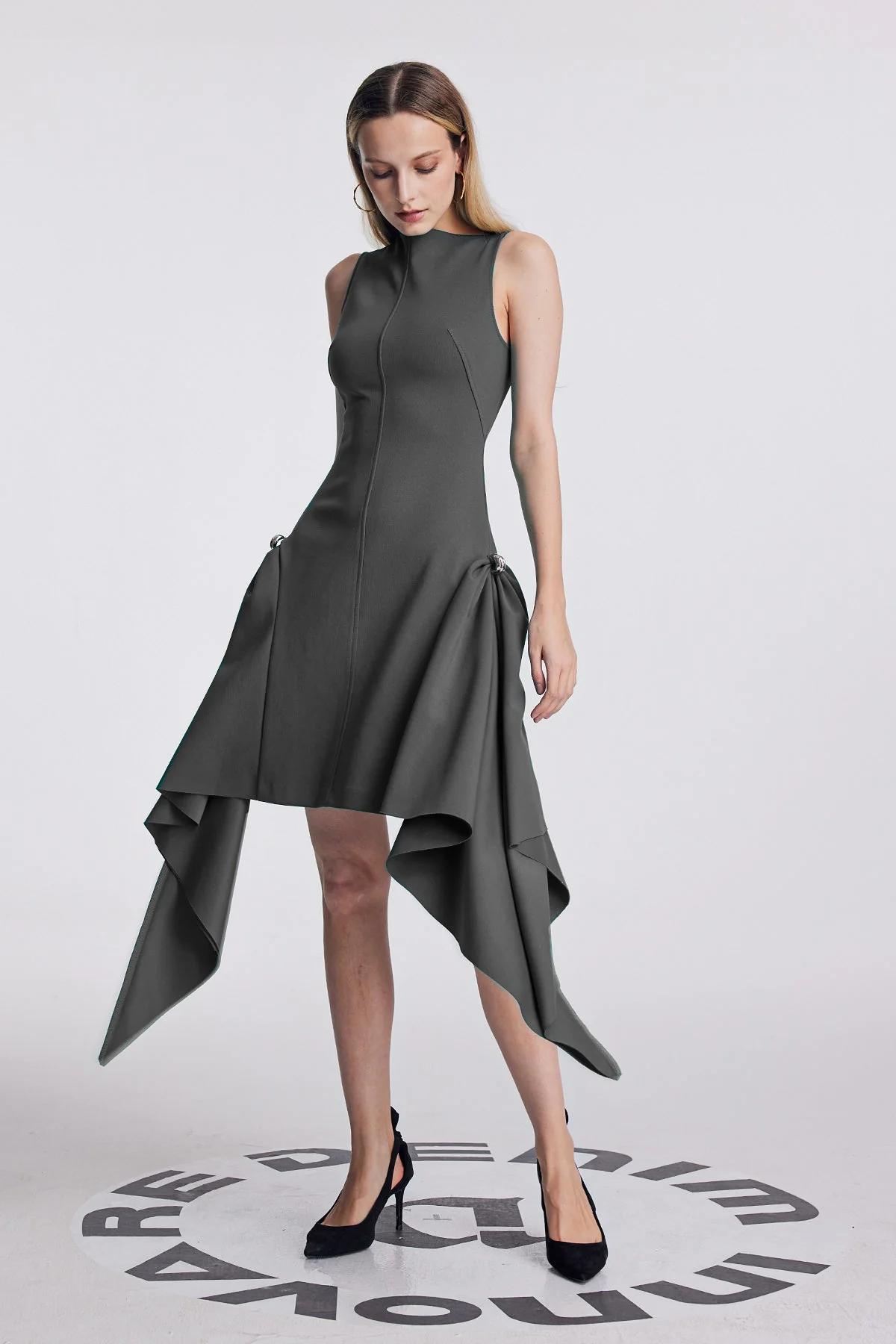 Chic Black Fringe Mini Dress | Sleeveless Elegance