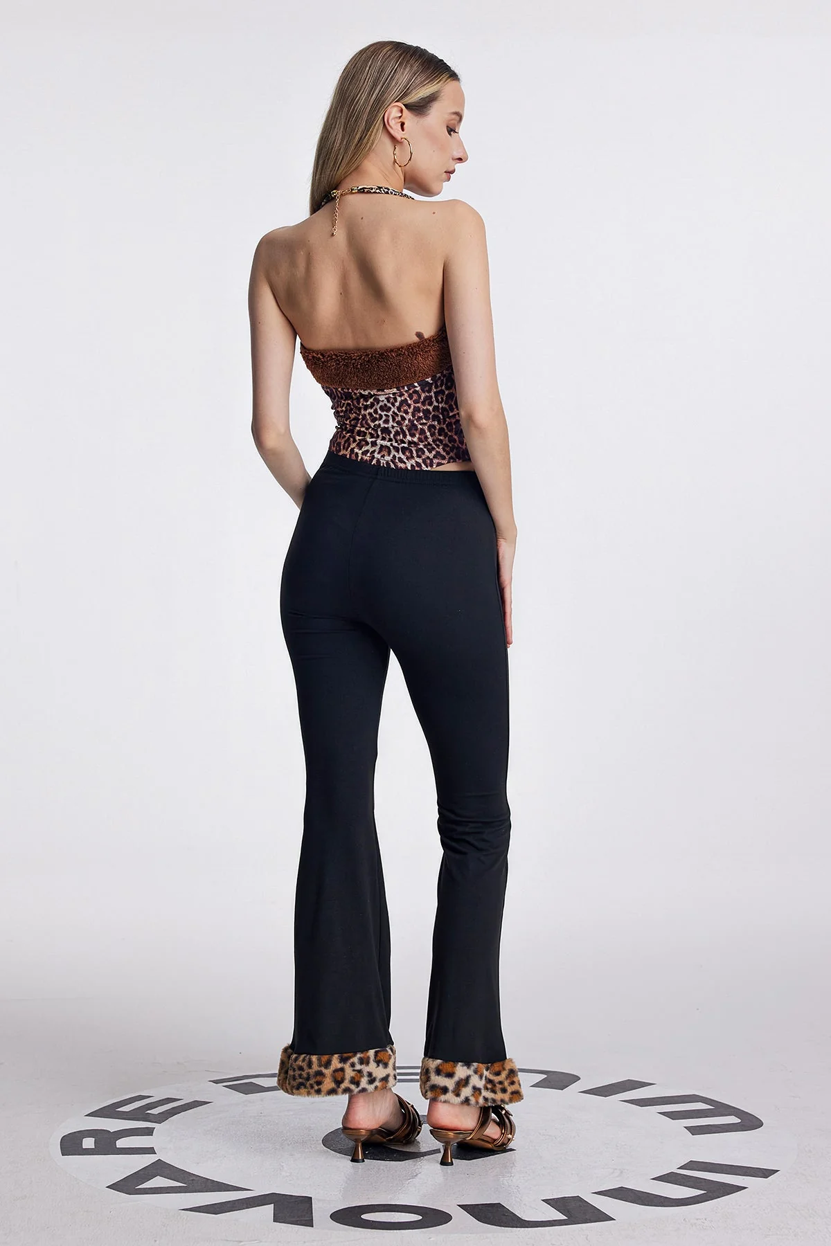 Leopard Deconstruct Jeans - Trendy & Edgy Womens Denim