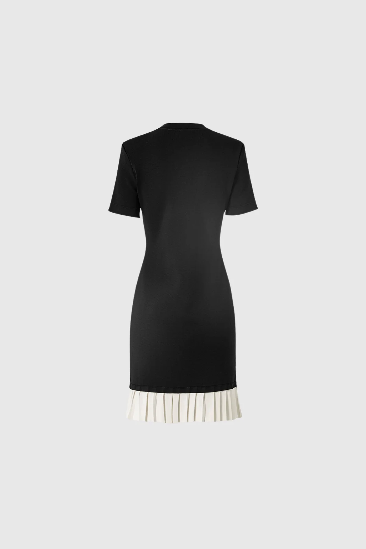 Chic Black Button Ruffle Mini Dress