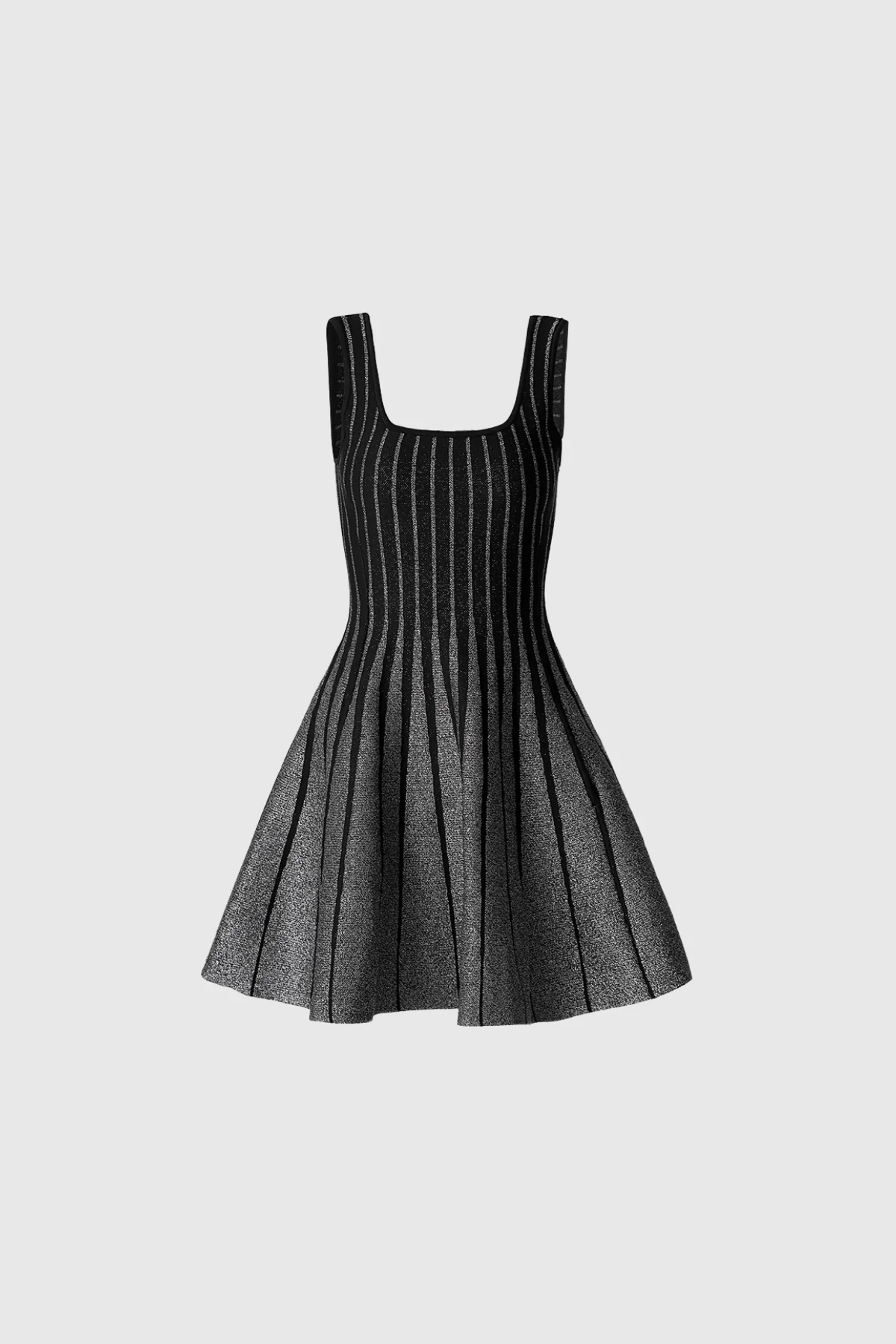 Chic Sleeveless Ruffle Striped Mini Dress