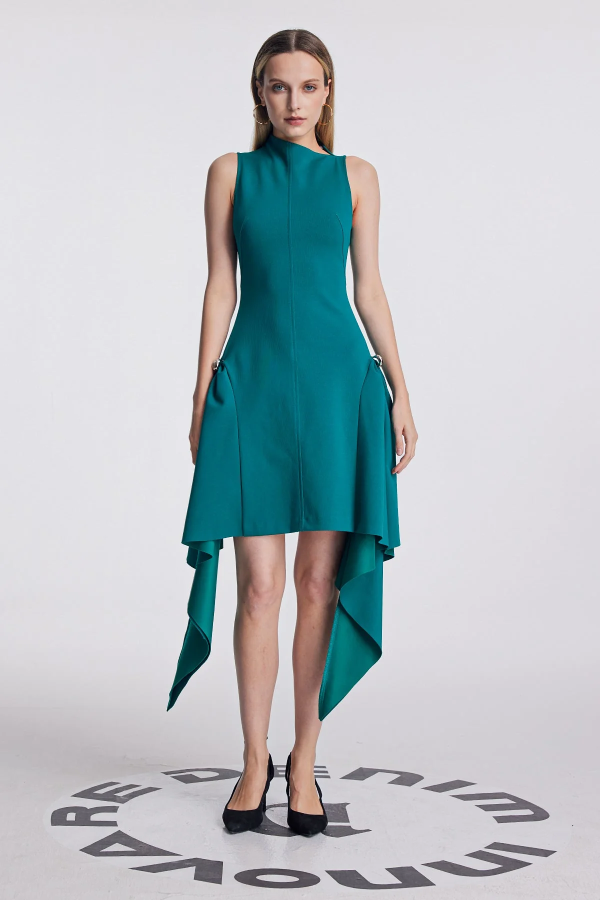 Chic Sleeveless Fringe Mini Dress