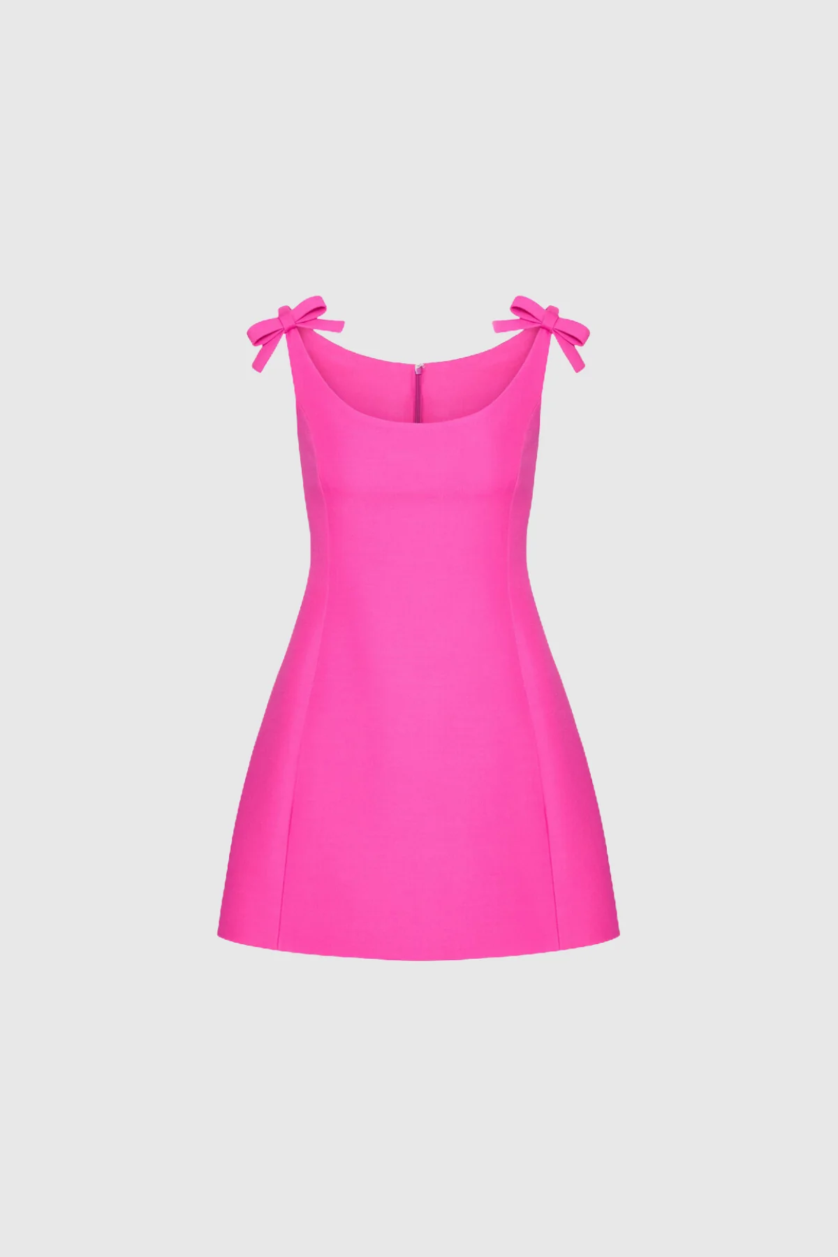 Pink Bow Sleeveless Mini Dress - Elegant & Sophisticated Design