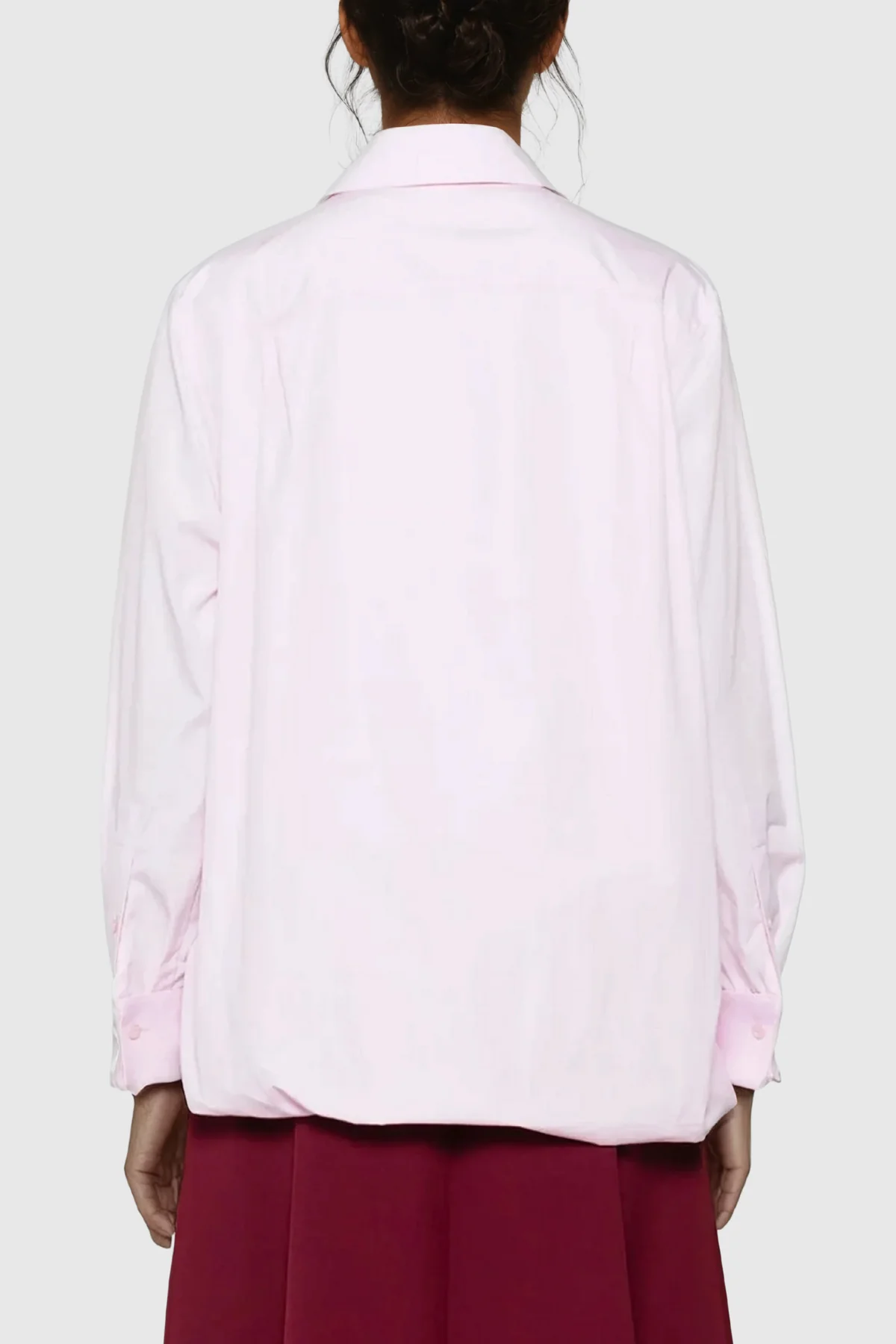 Chic Pink Ruched Shirt for Stylish Women
