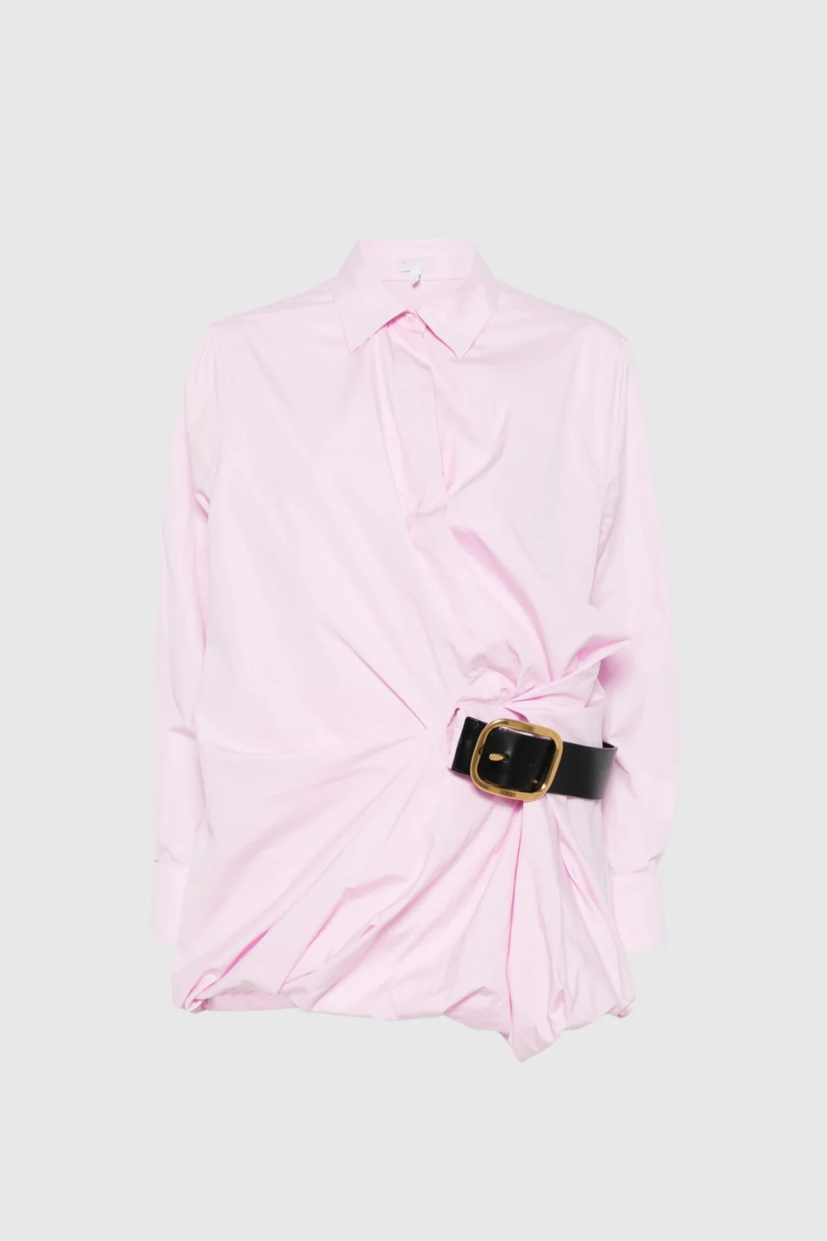 Chic Pink Ruched Shirt for Stylish Women