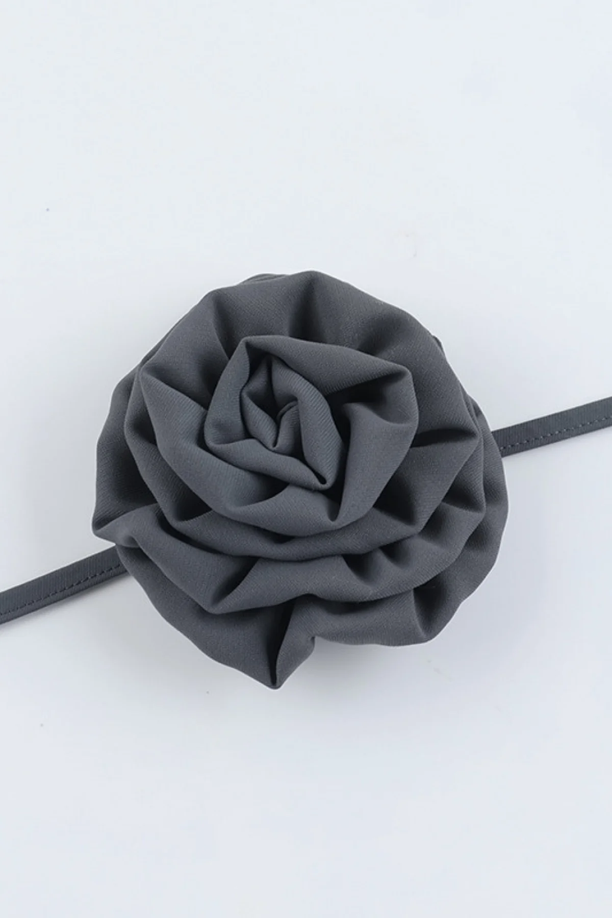 Floral Lace-Up Lapel Blazer in Grey | Womens Elegant Apparel