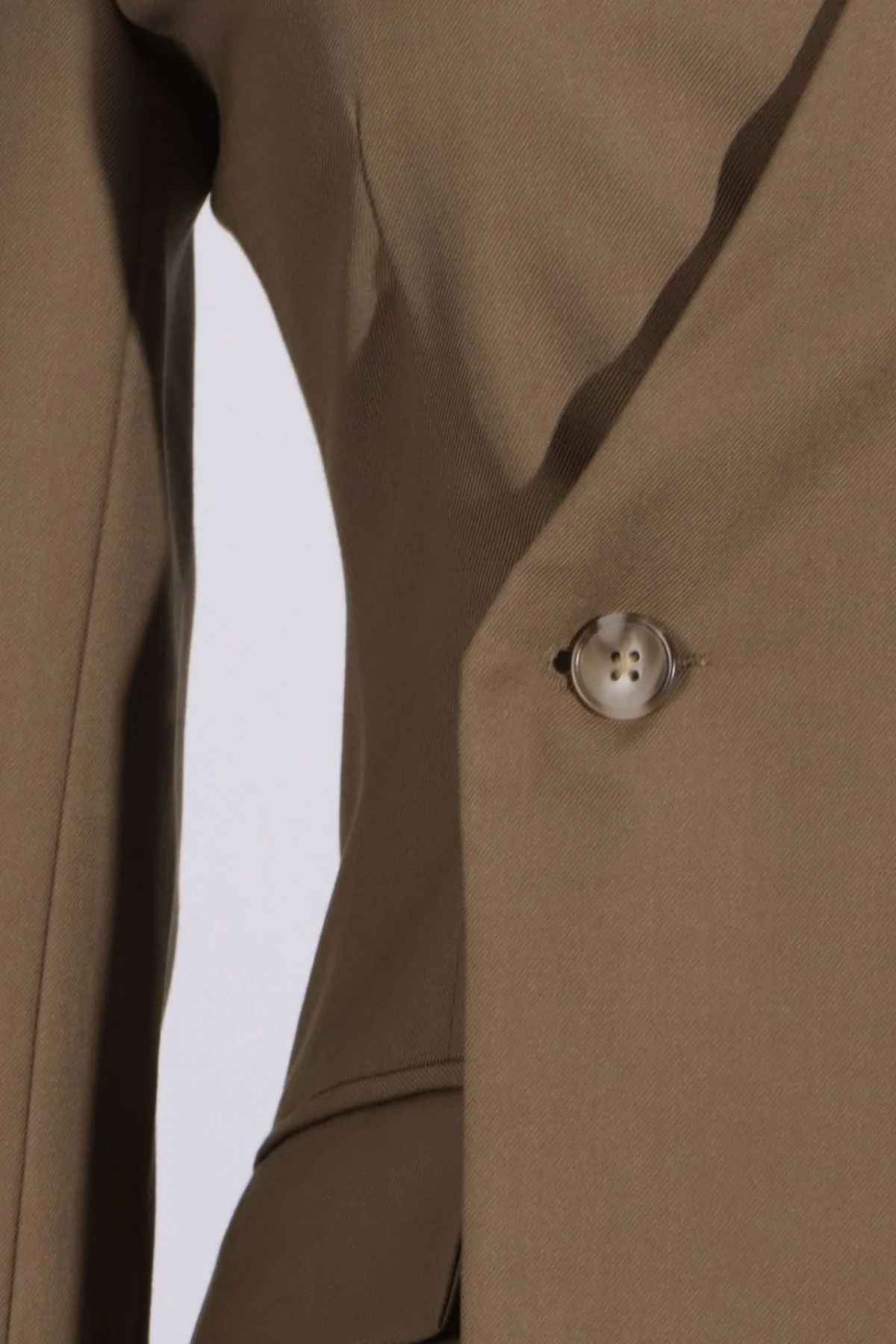 Brown Cutout Asymmetric Blazer for Women