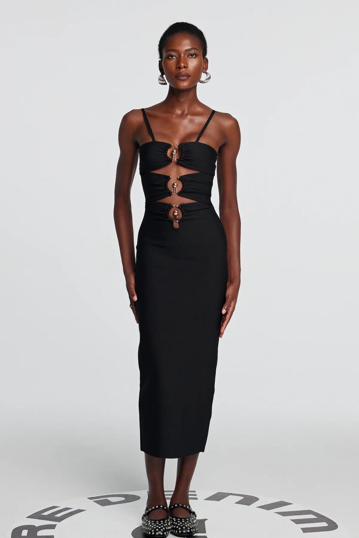 Elegant Hollow Spaghetti Strap Maxi Dress