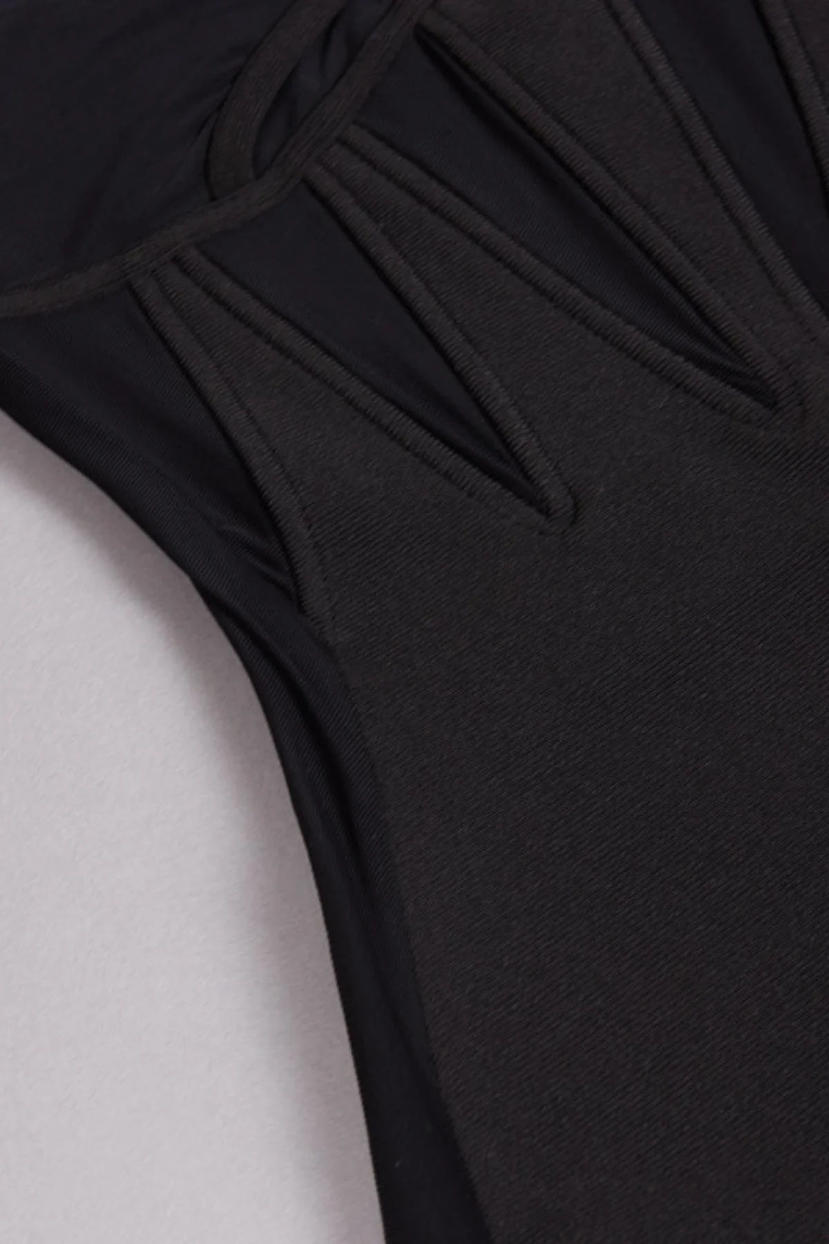 Chic Mesh Sleeveless Mini Dress in Black