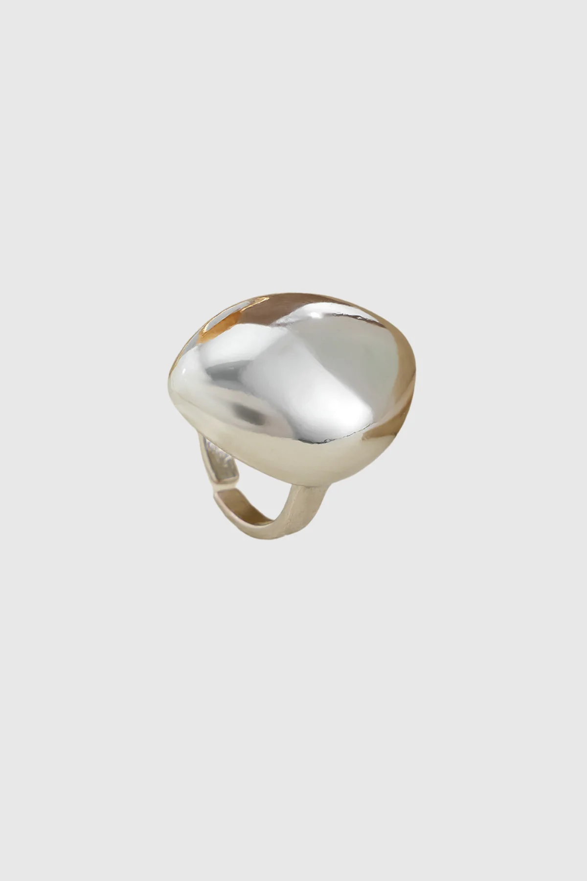 Elegant Silver Glossy Drop Rings - Stylish and Durable