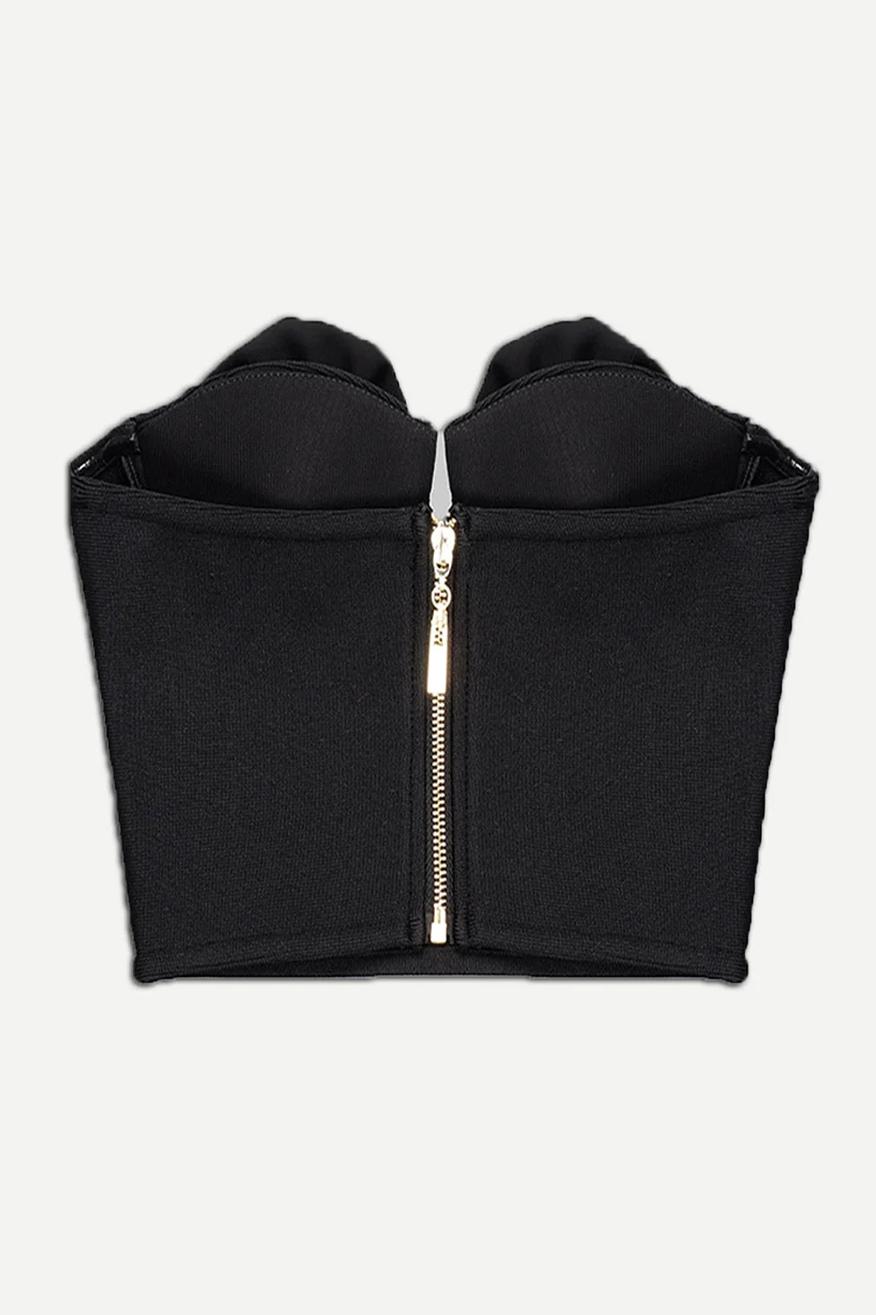 Floral Bustier Bandage Top in Black - Stylish Feminine Design