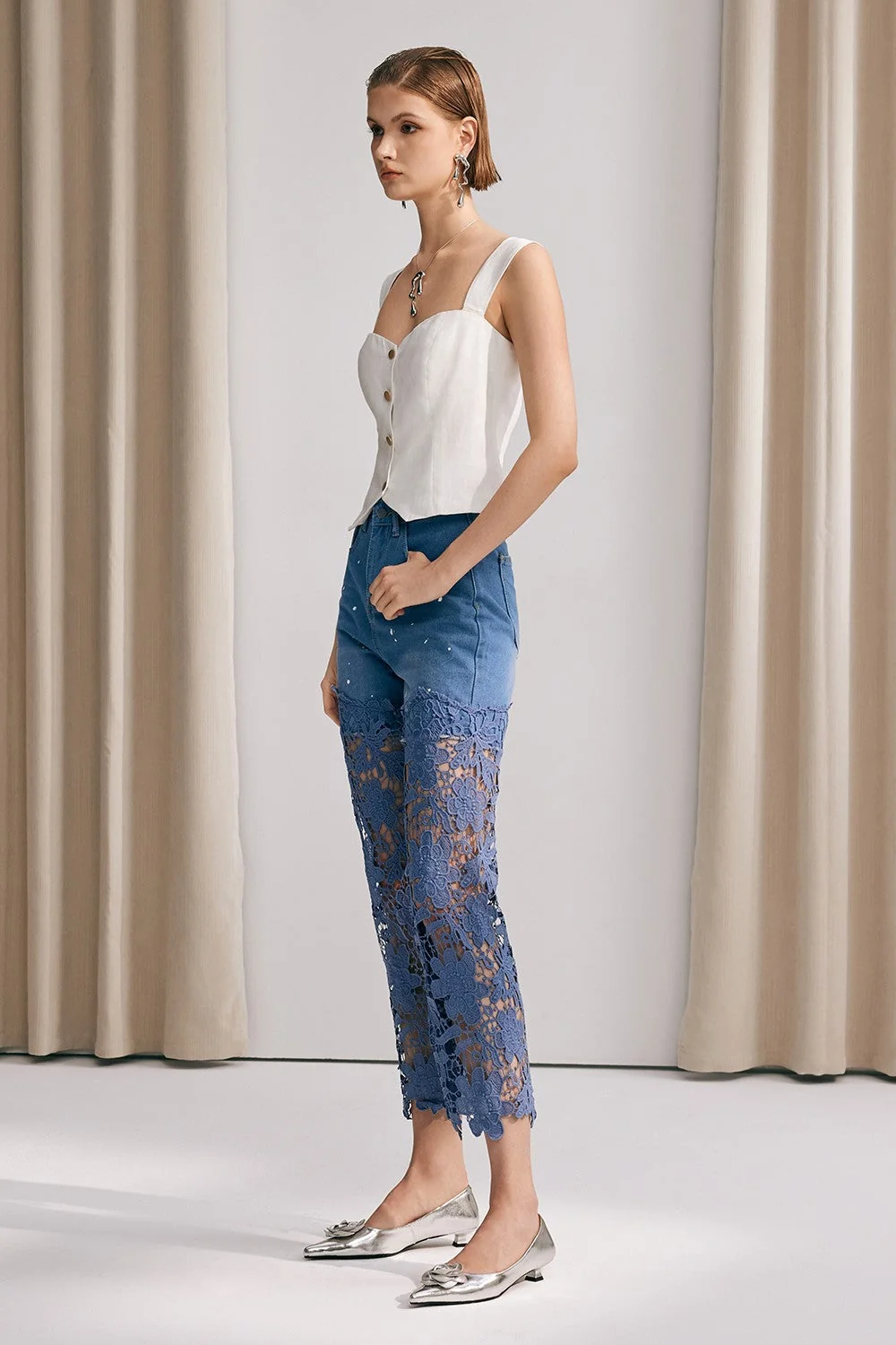 White Sleeveless Bodycon Top for Women