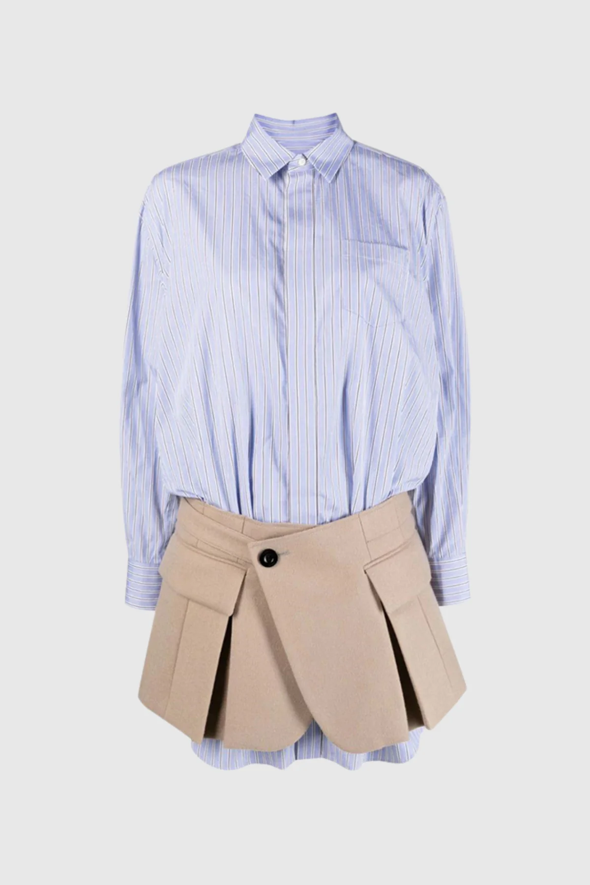 Blue Stripe Two-Piece Mini Dress - Fashion & Versatility